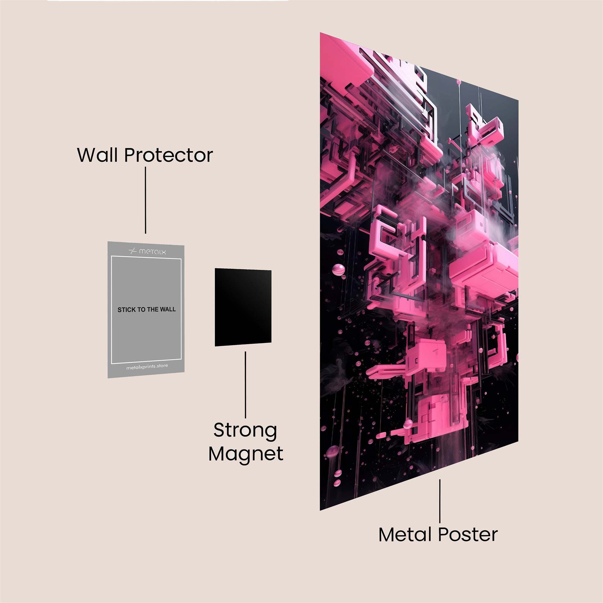 Neon Dream Safe Wall Magnetic / M