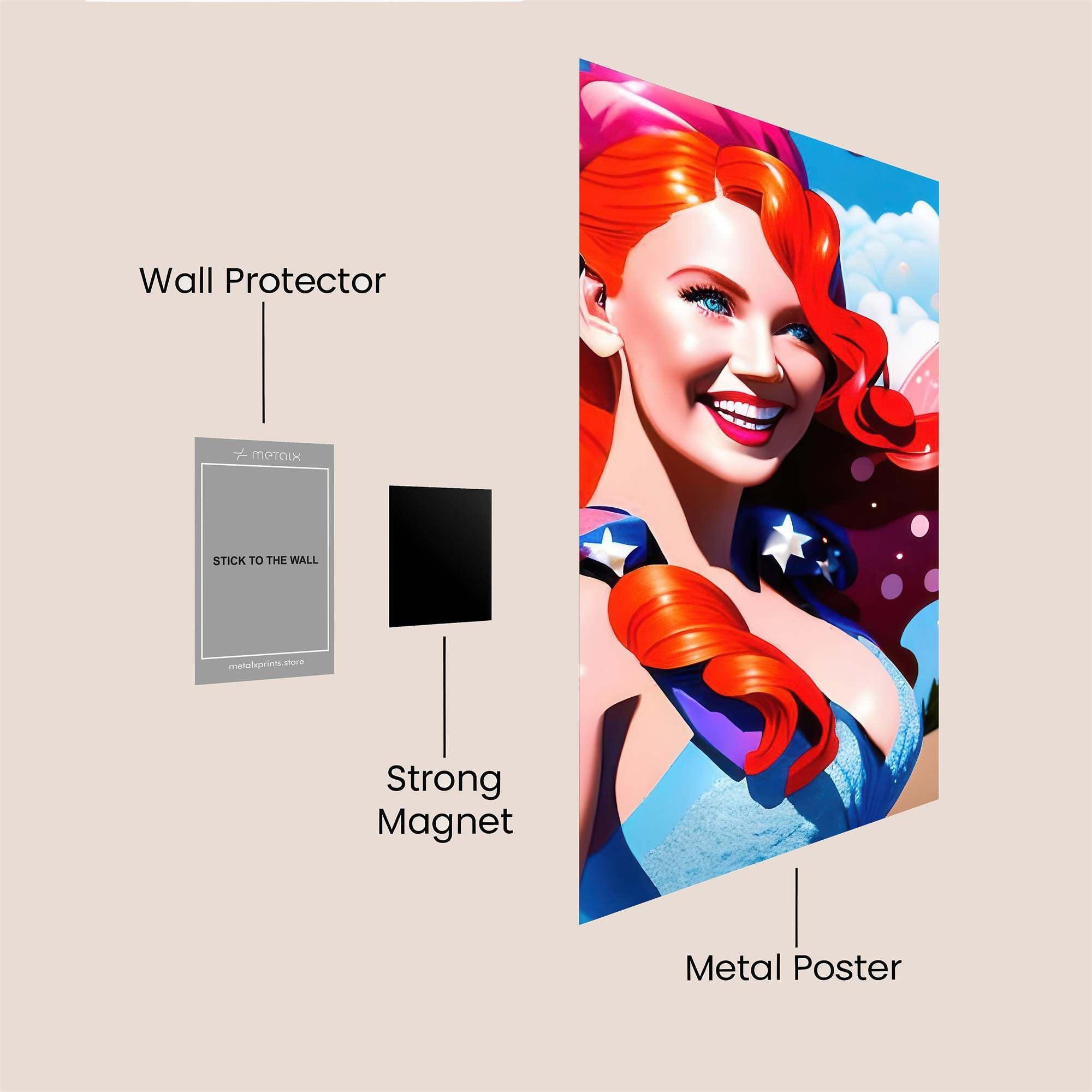 Fairy Joyful Safe Wall Magnetic / M