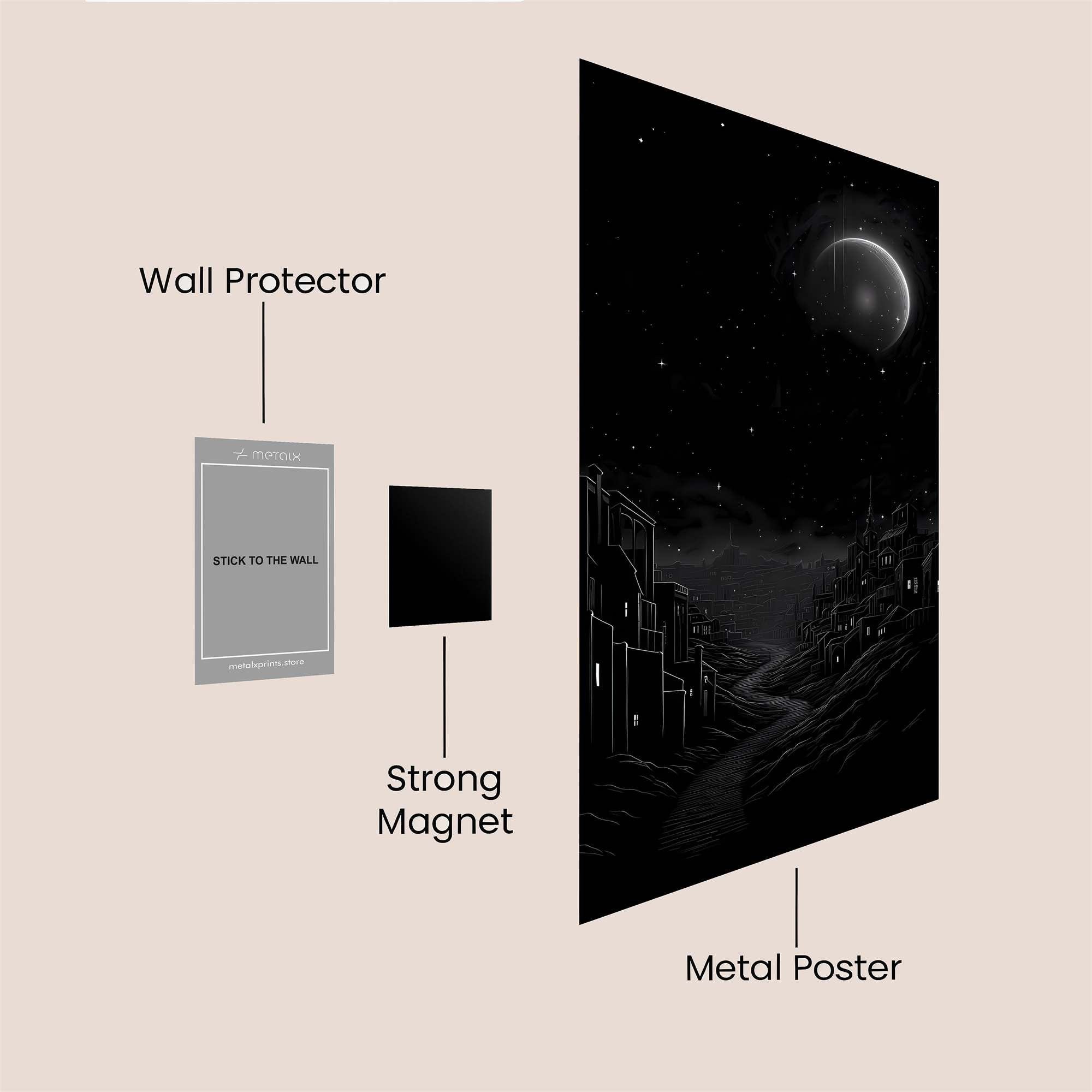 Moonlit Mystery Safe Wall Magnetic / M