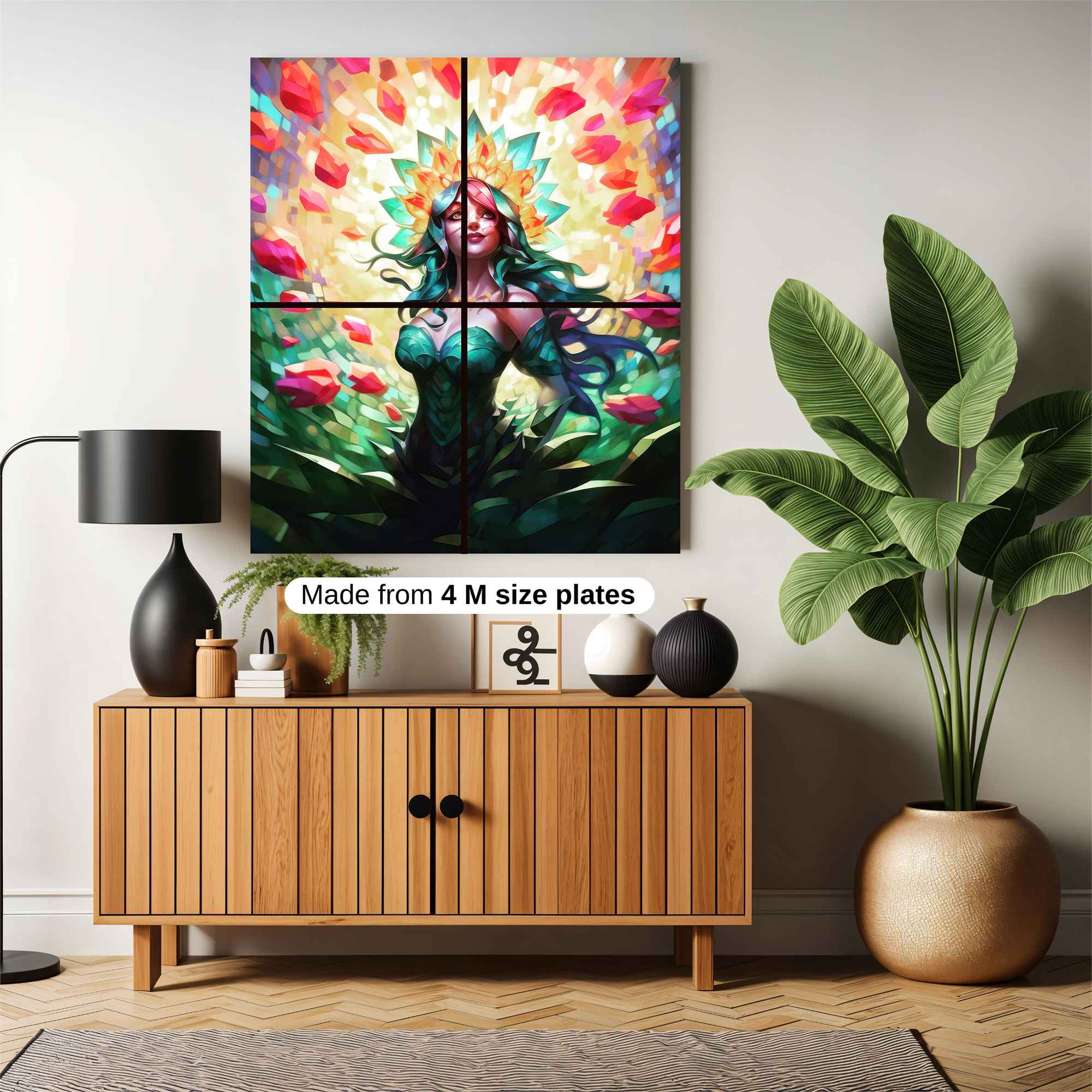 Floral Radiance Safe Wall Magnetic / M