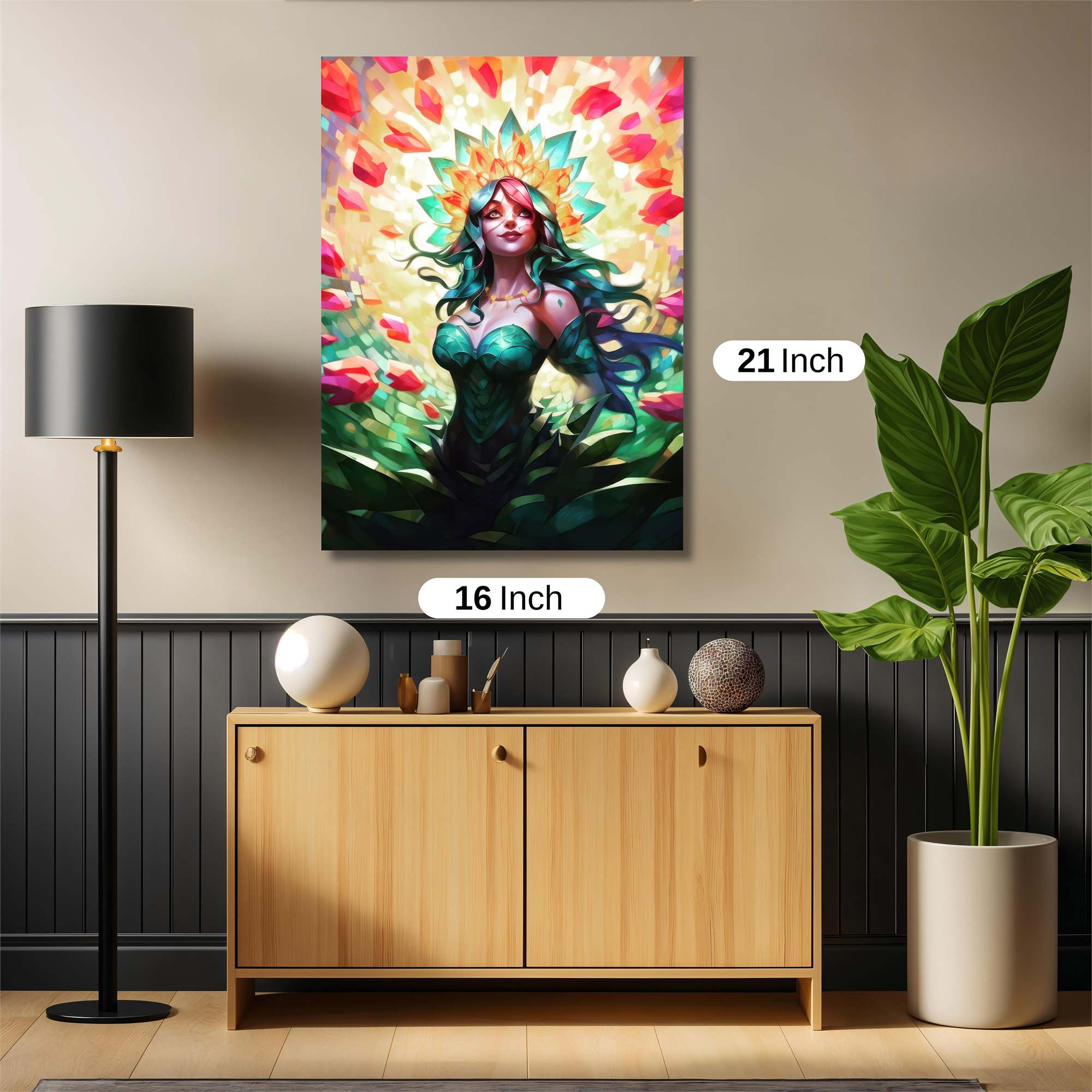 Floral Radiance Safe Wall Magnetic / M