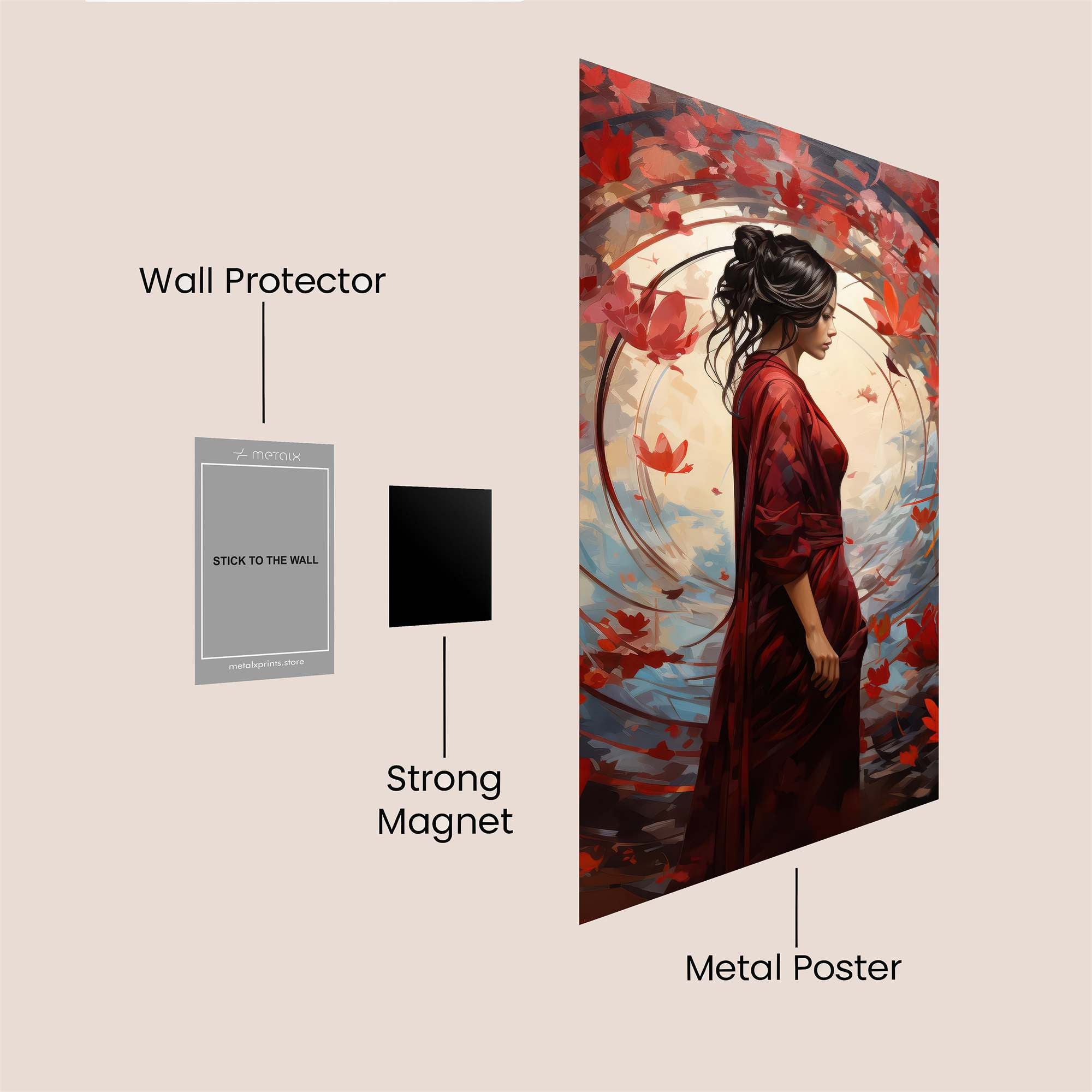 AutumnWhisper Safe Wall Magnetic / M