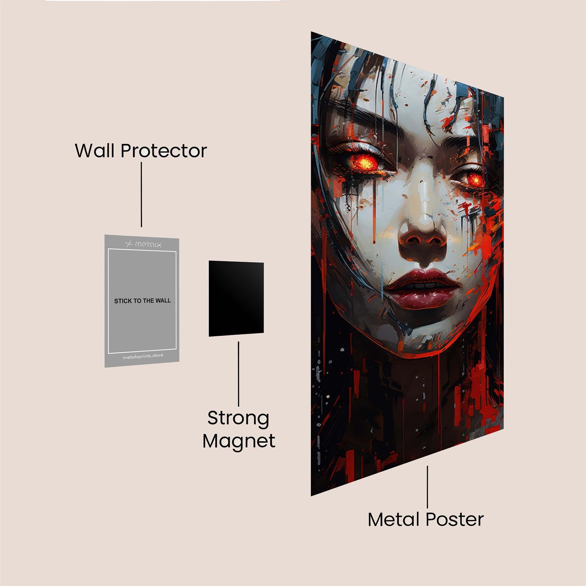 Gaze Ablaze Safe Wall Magnetic / M
