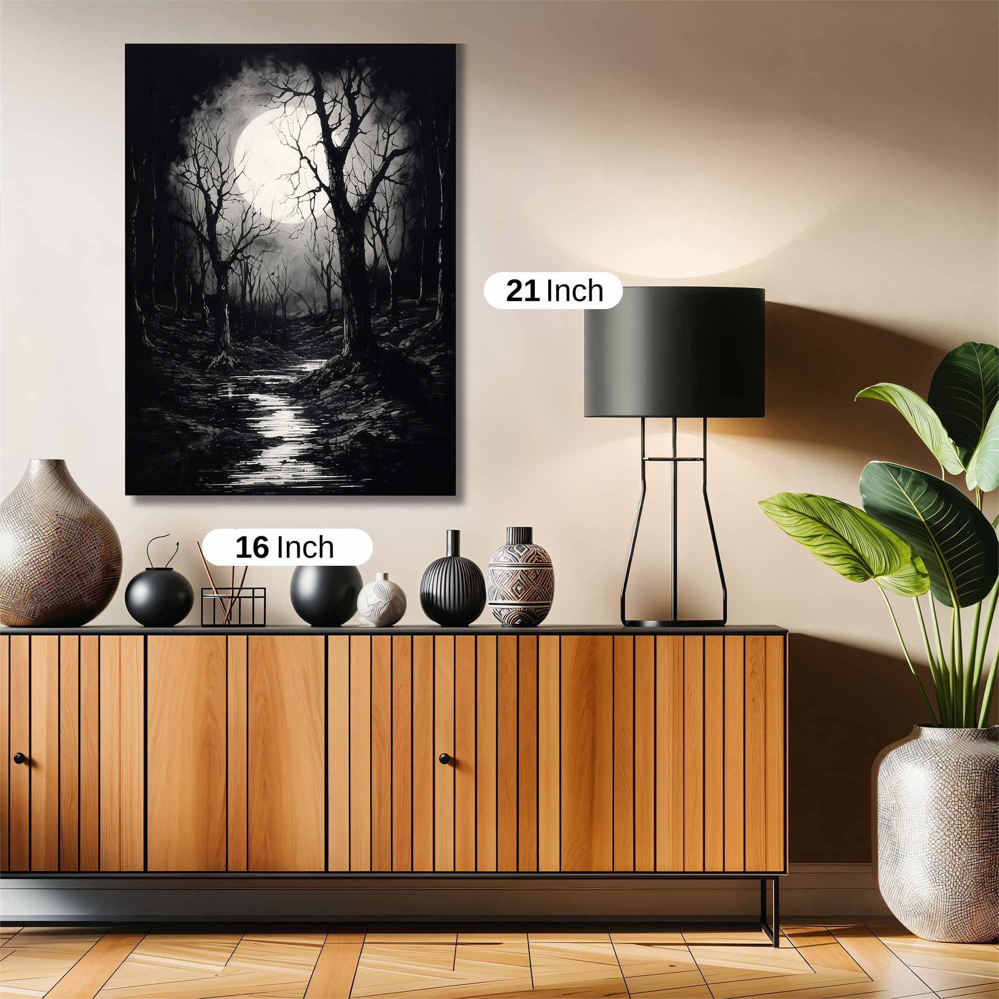 Moonlit Despair Safe Wall Magnetic / M
