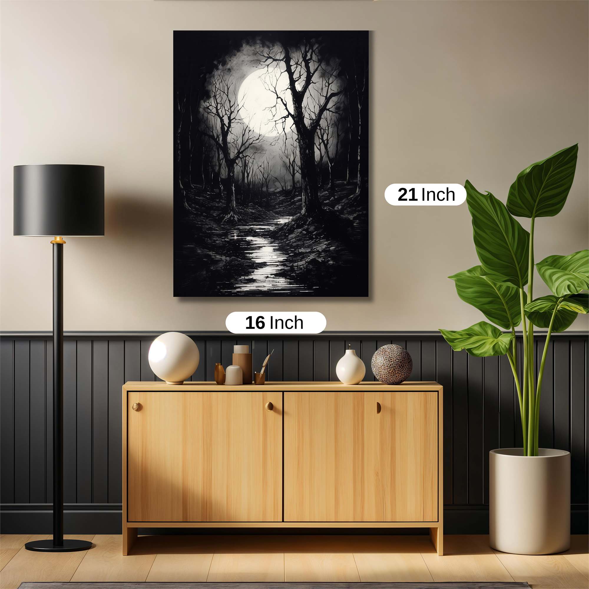Moonlit Despair Safe Wall Magnetic / M