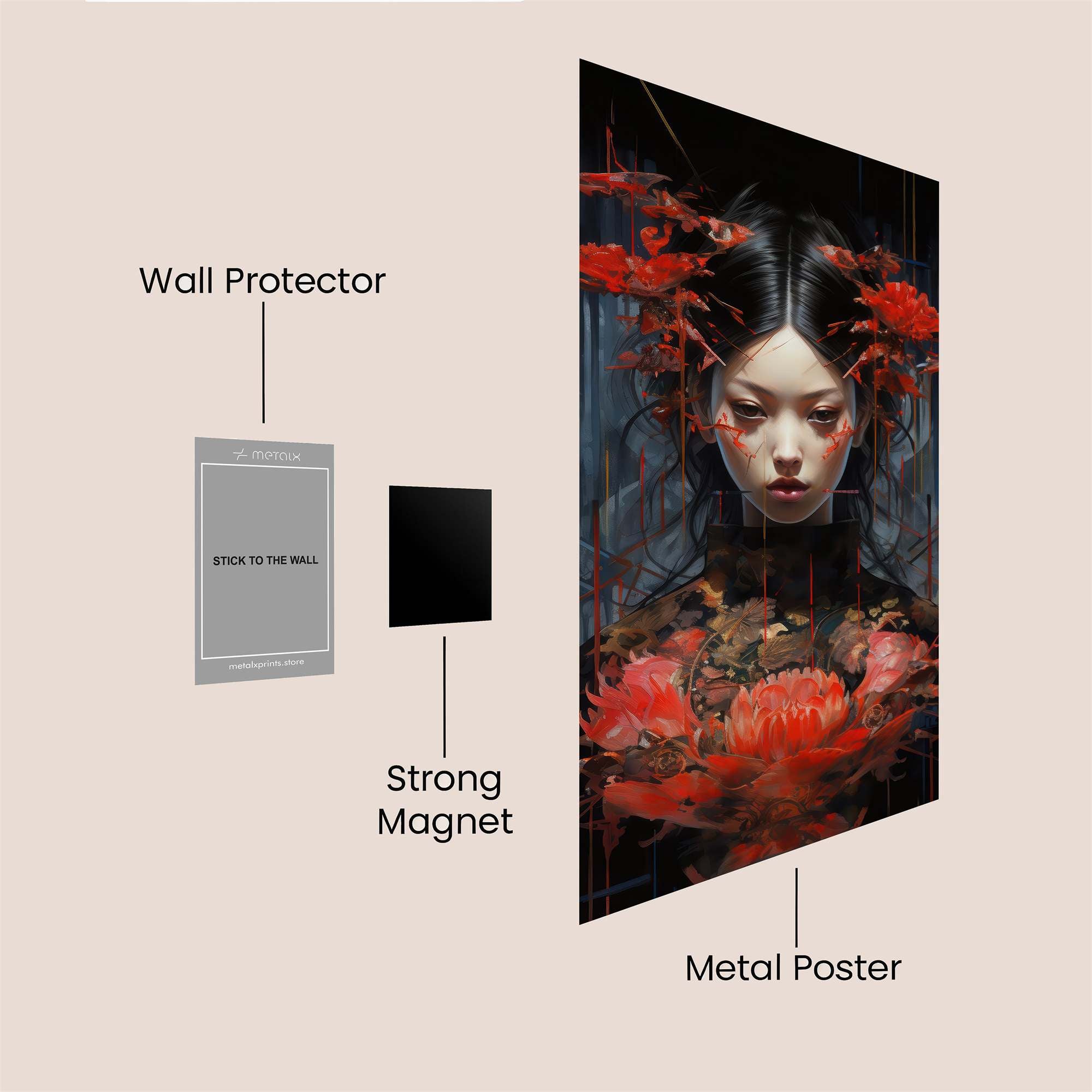 Floral Enigma Safe Wall Magnetic / M