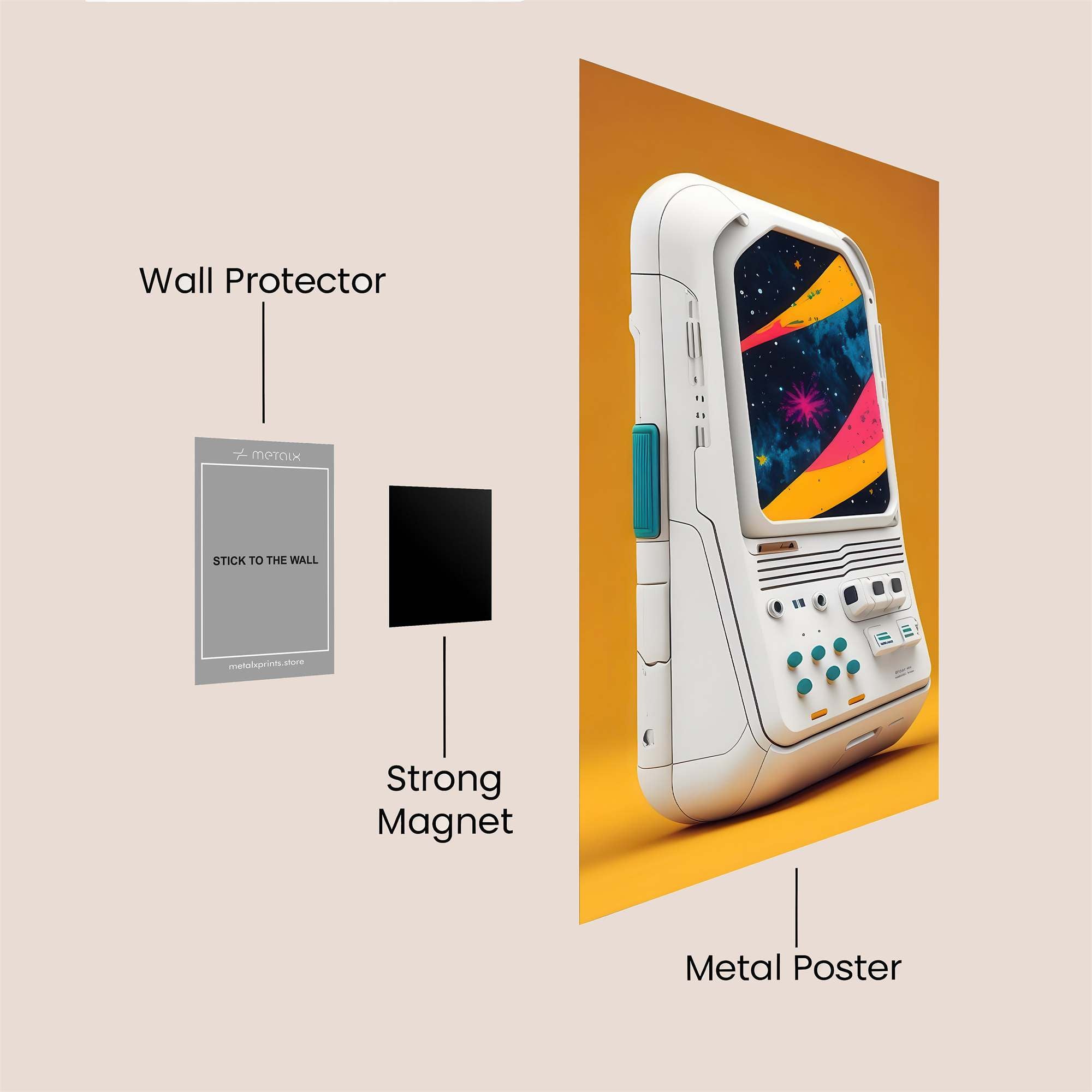 Galactic Whimsy Safe Wall Magnetic / M