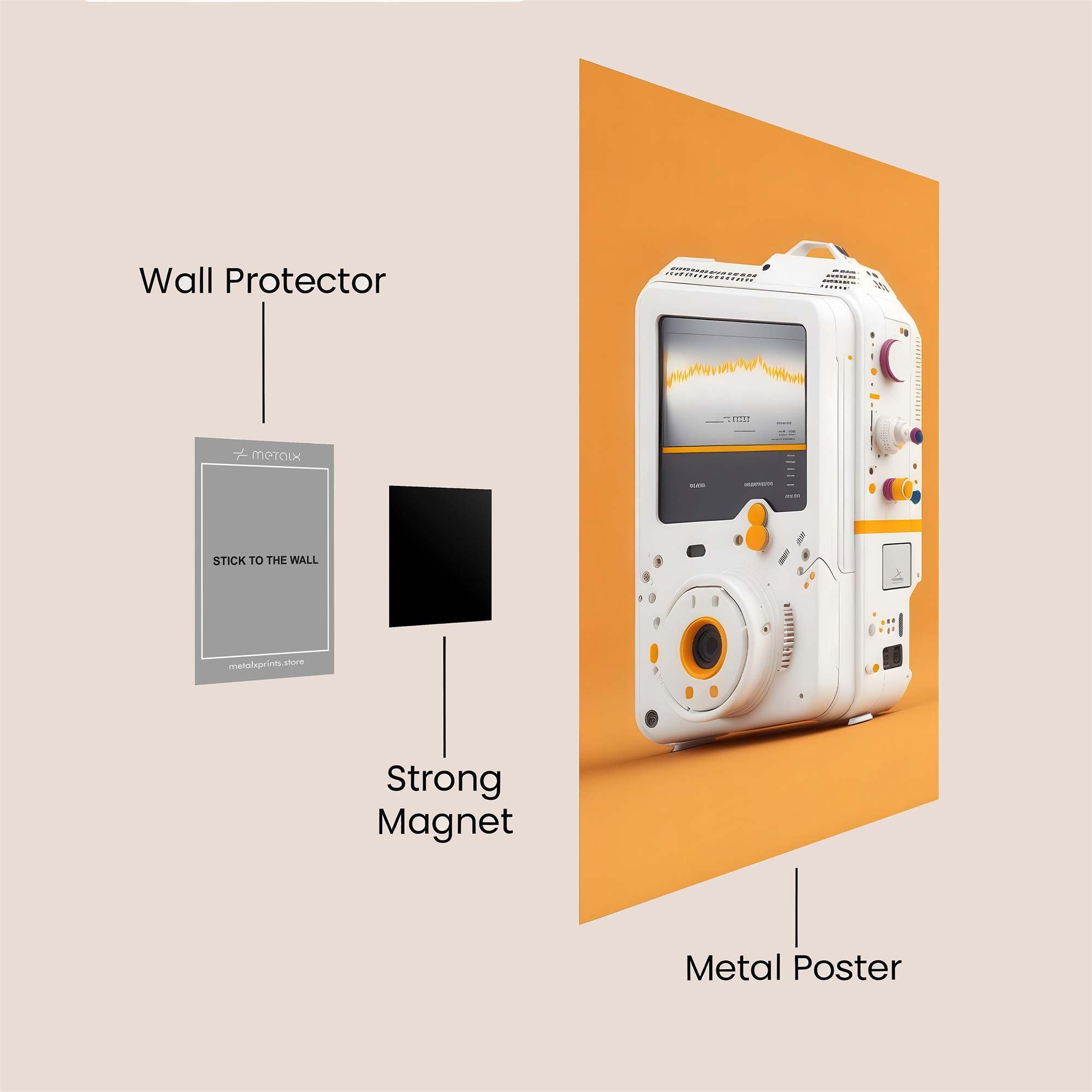 Gadget Whimsy Safe Wall Magnetic / M