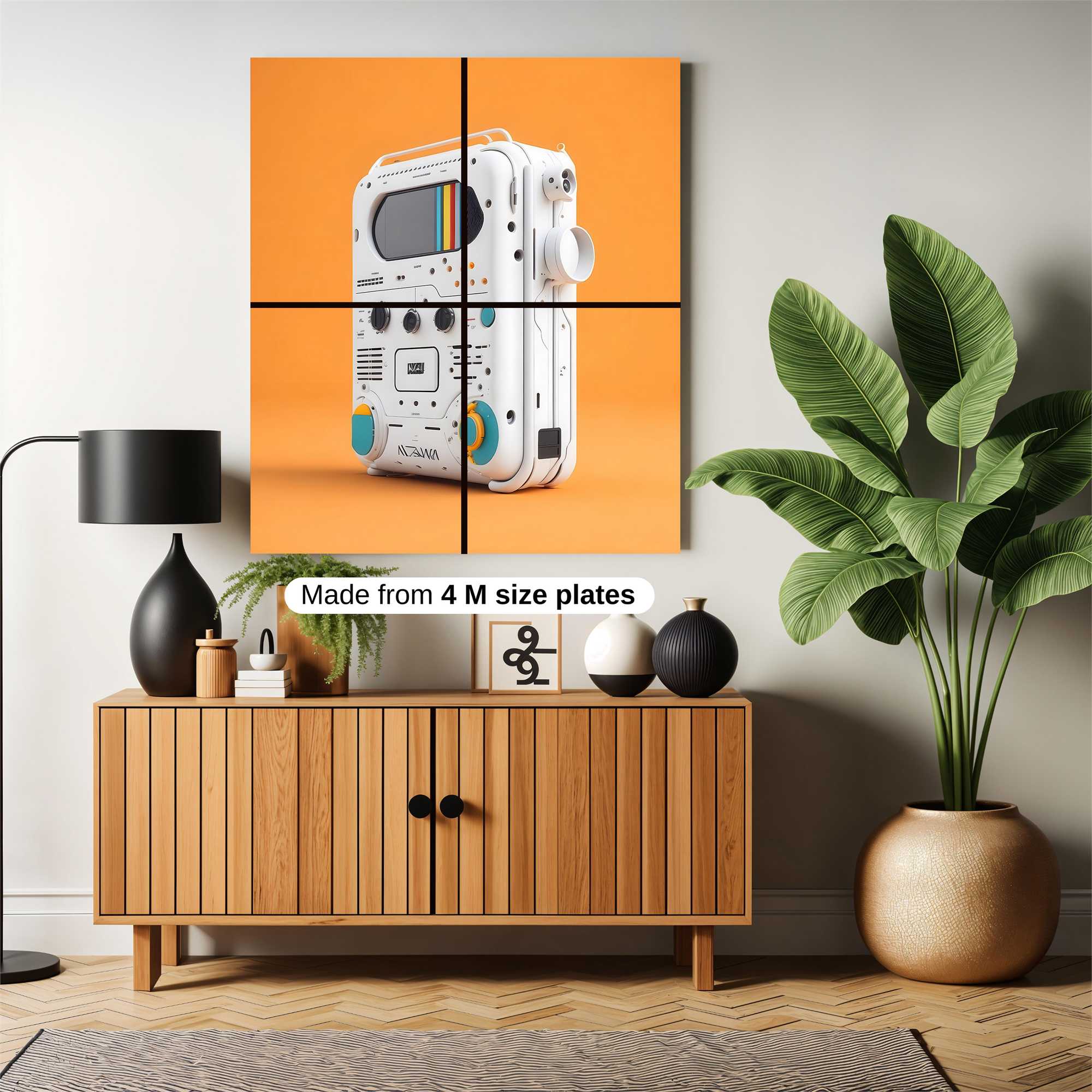 Nostalgic Boombox Safe Wall Magnetic / M