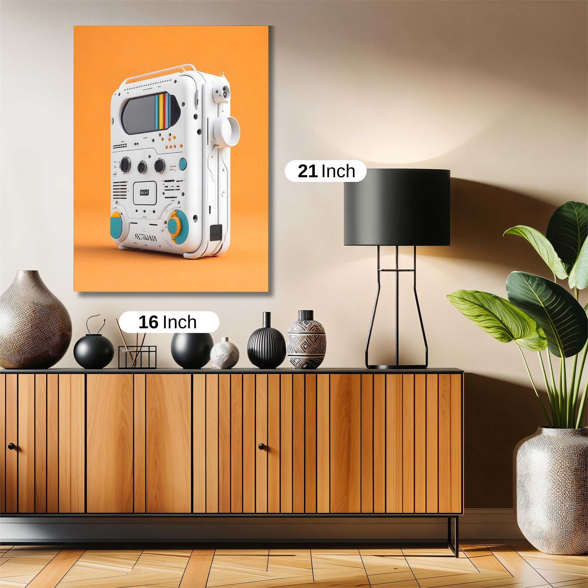 Nostalgic Boombox Safe Wall Magnetic / M