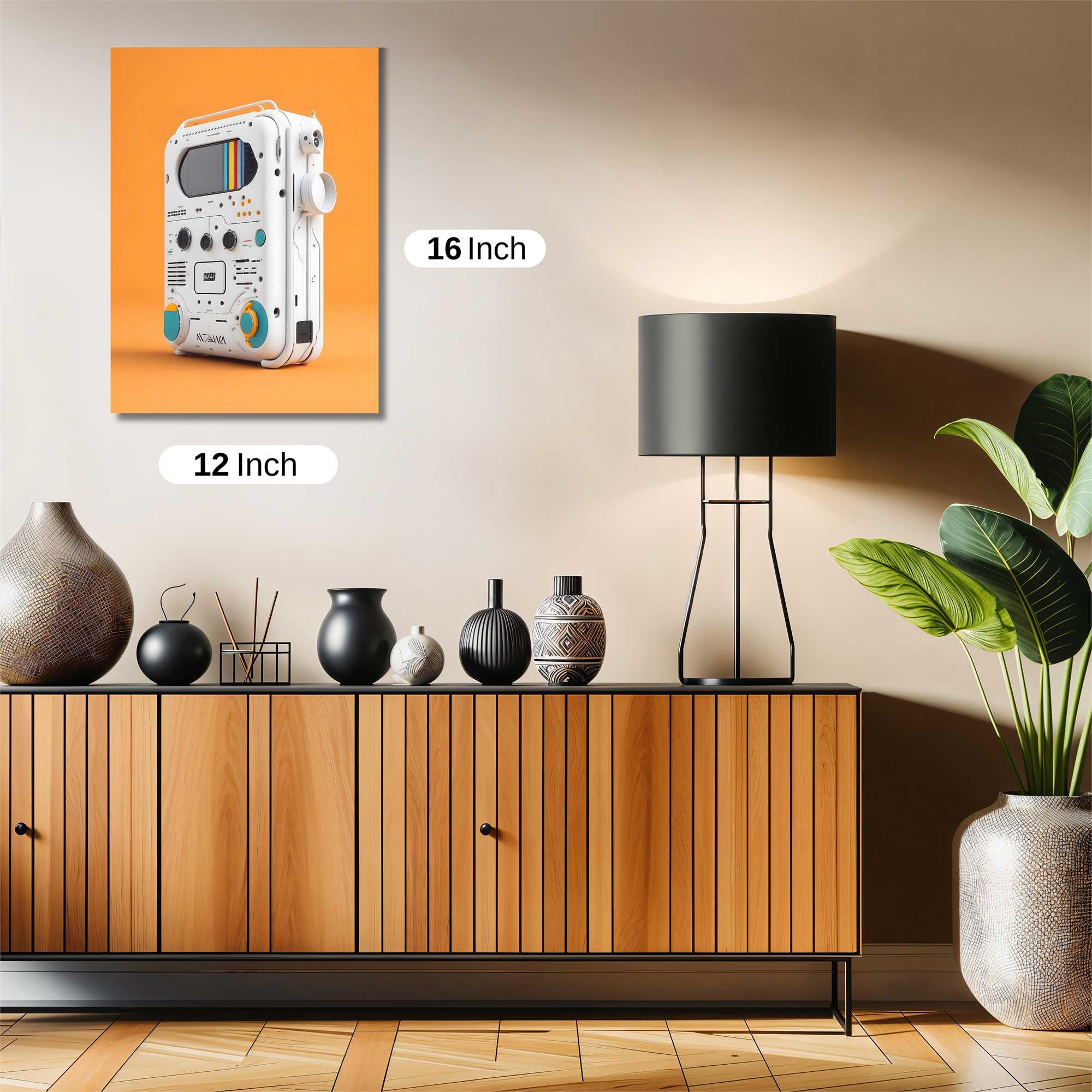 Nostalgic Boombox Safe Wall Magnetic / M