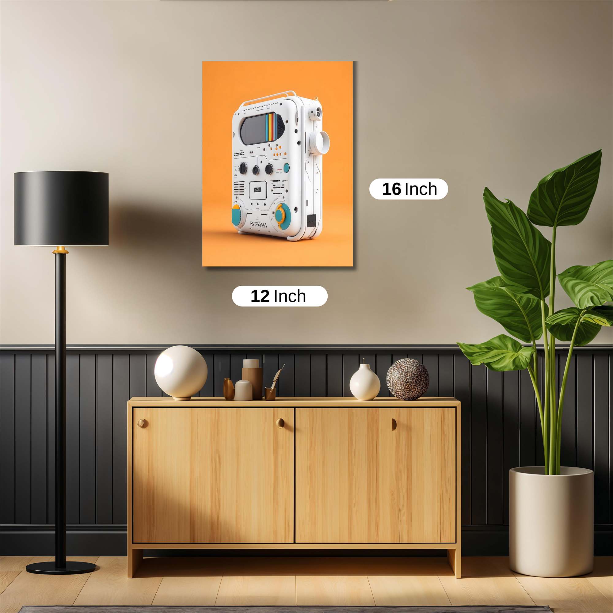 Nostalgic Boombox Safe Wall Magnetic / M