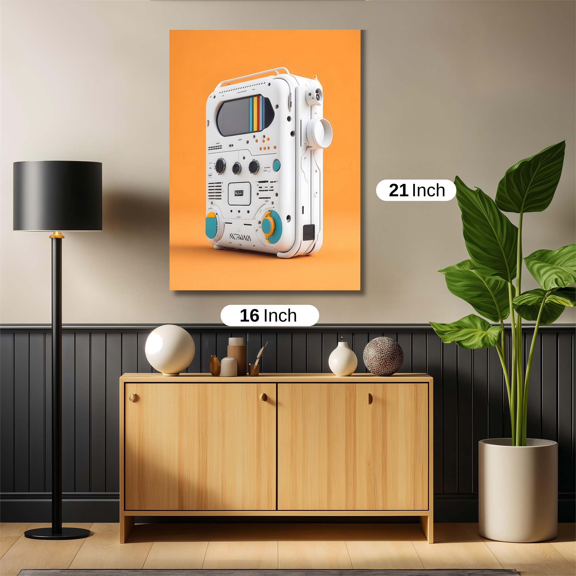 Nostalgic Boombox Safe Wall Magnetic / M