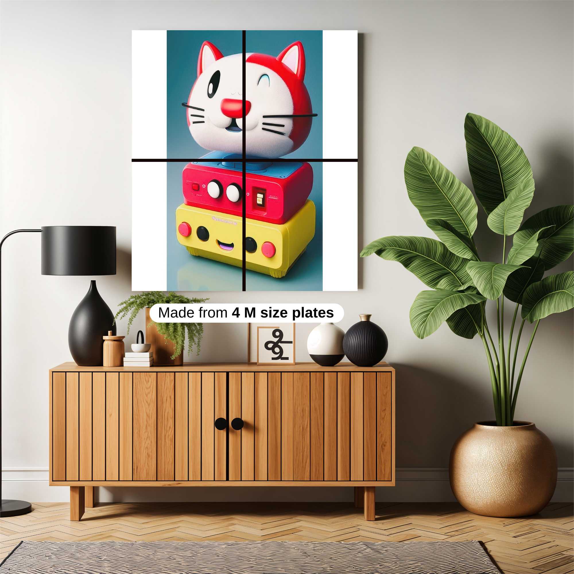 Cat Contraption Safe Wall Magnetic / M