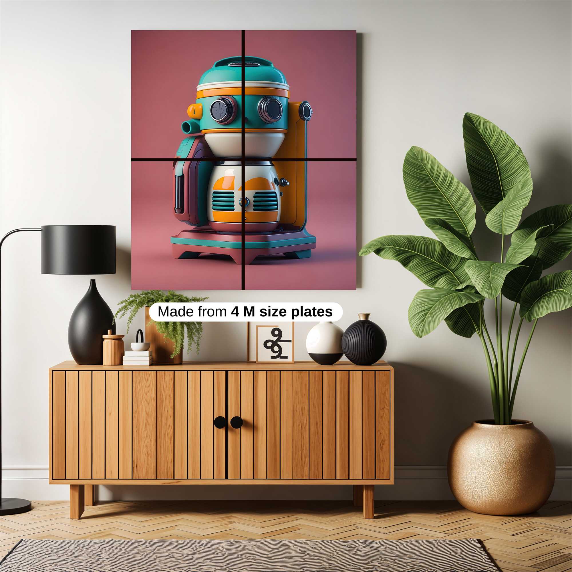 Robot Whimsy Safe Wall Magnetic / M