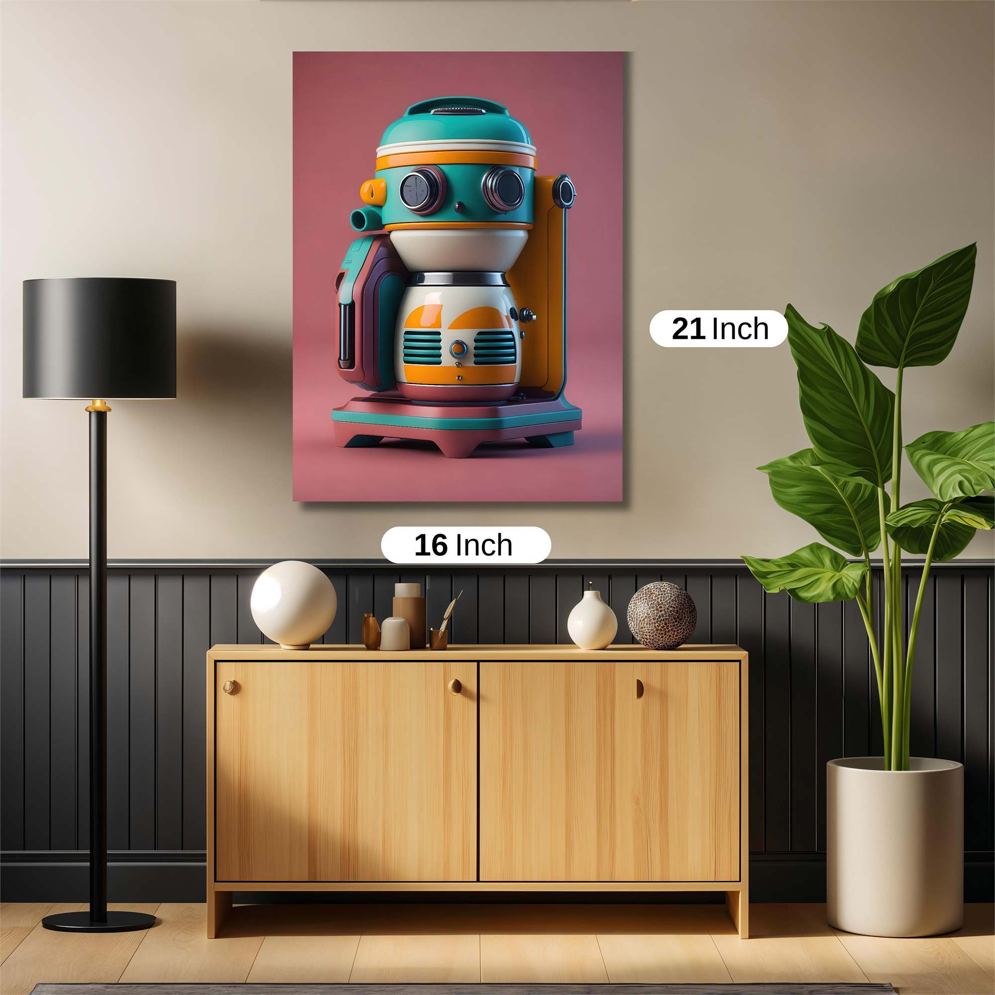 Robot Whimsy Safe Wall Magnetic / M