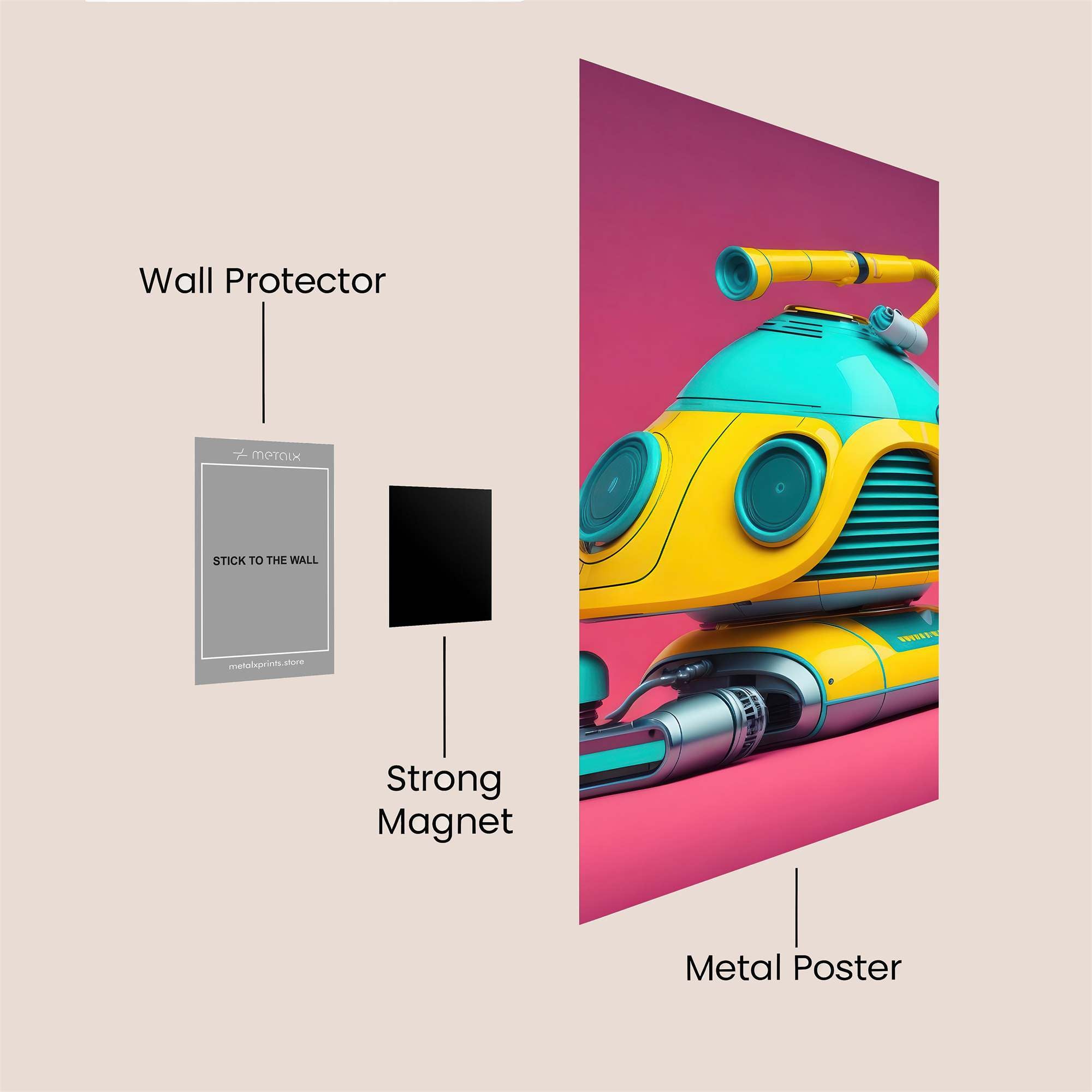 RoboWhimsy Safe Wall Magnetic / M