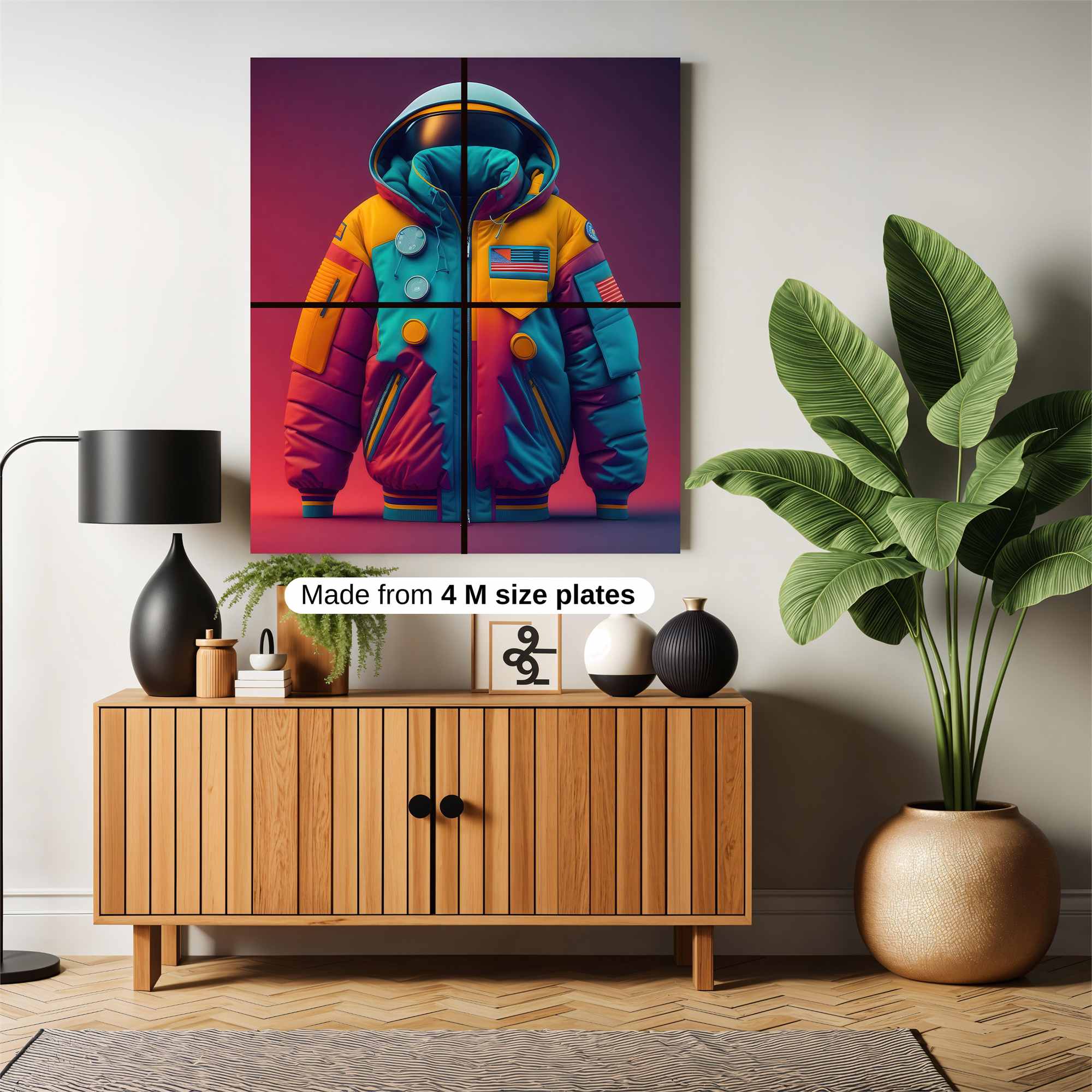 Astronaut Vibrant Safe Wall Magnetic / M