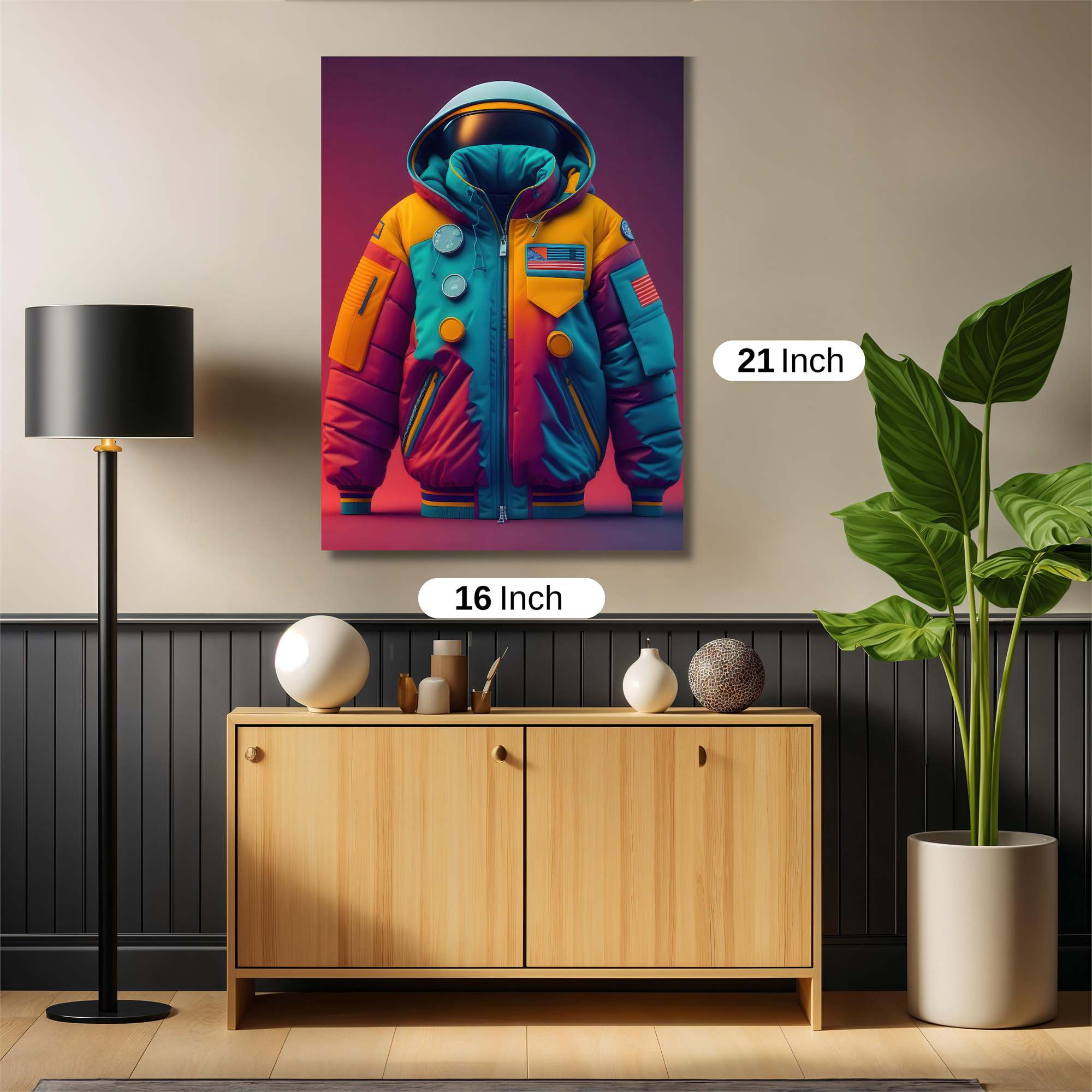 Astronaut Vibrant Safe Wall Magnetic / M