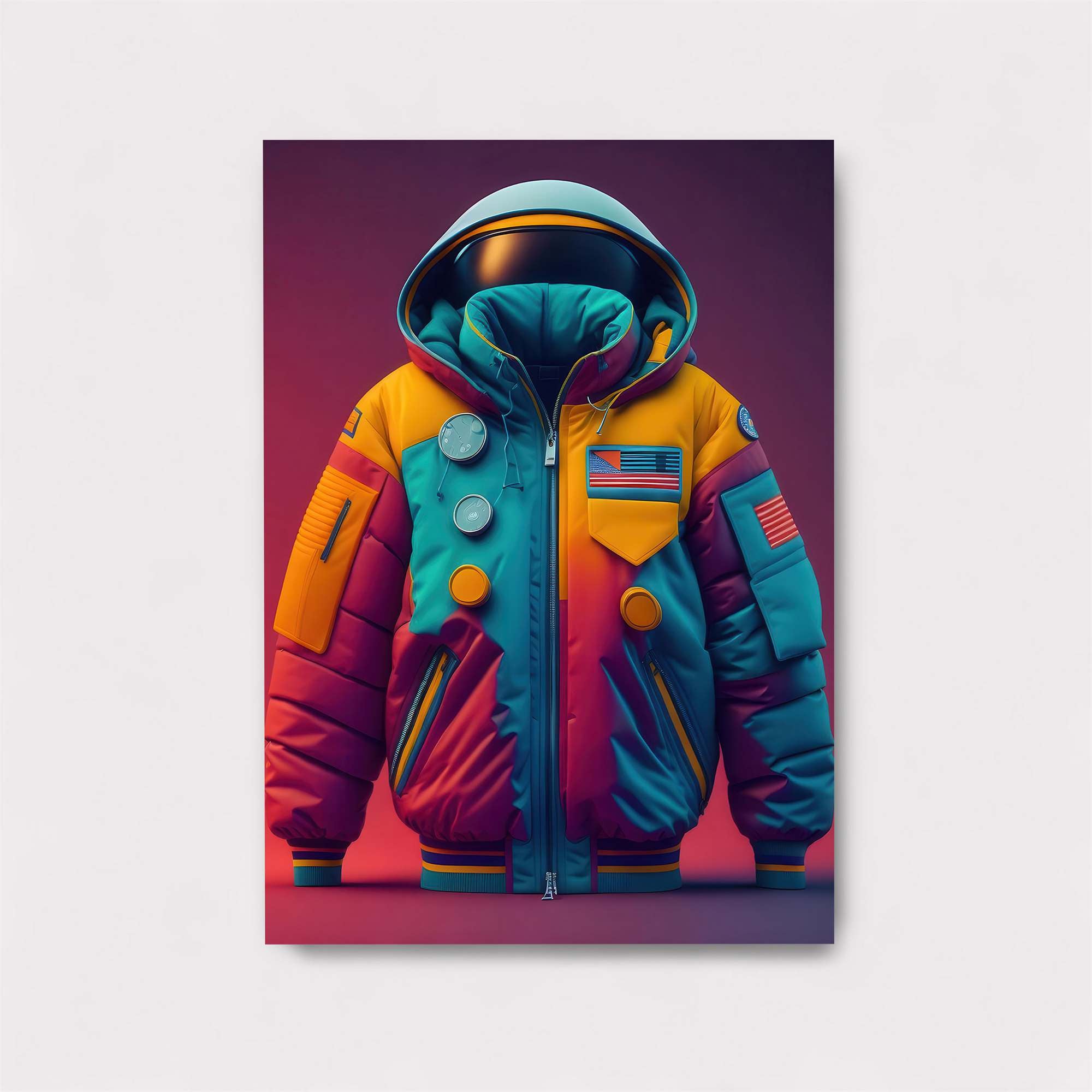 Astronaut Vibrant Safe Wall Magnetic / M