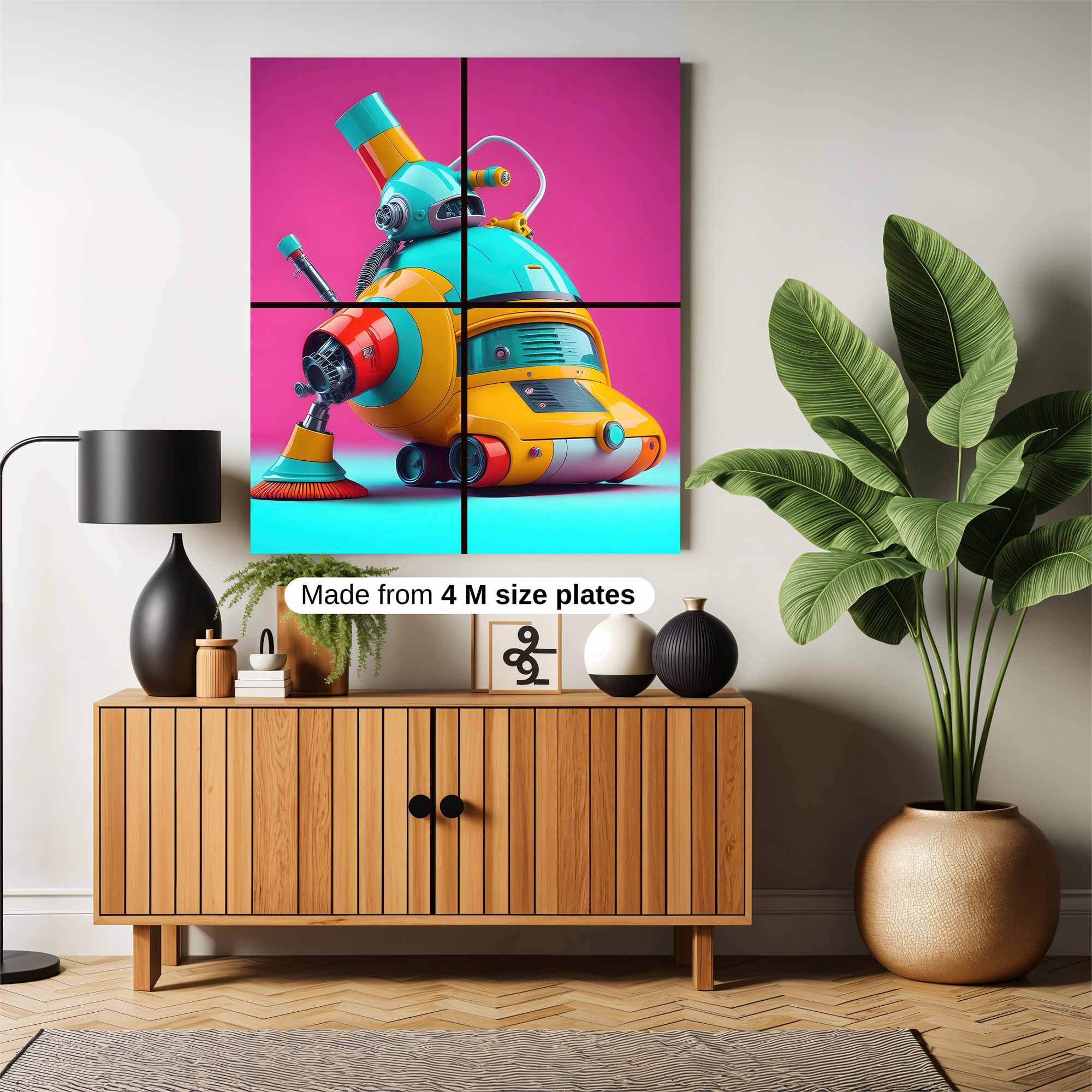 Robot Whimsy Safe Wall Magnetic / M