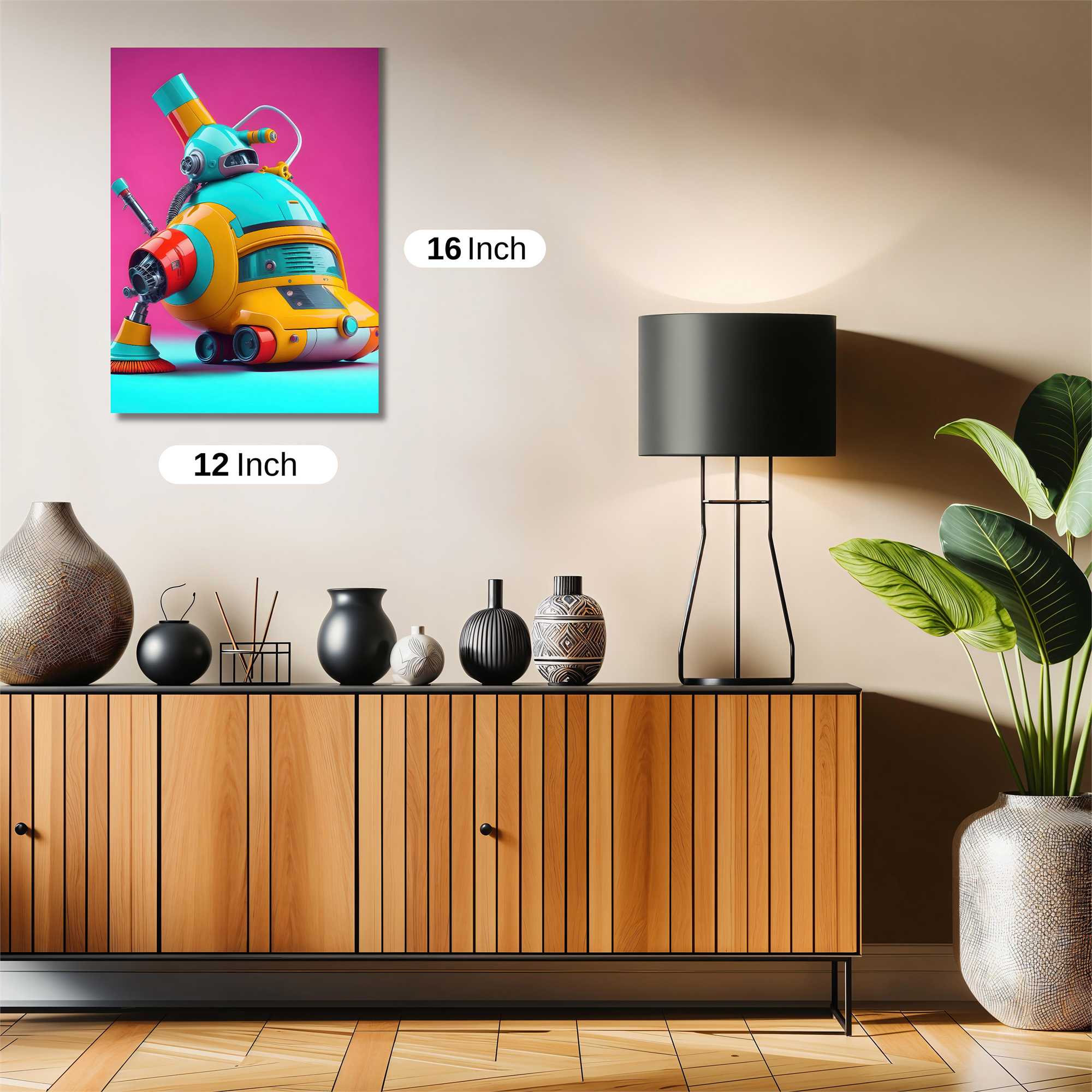 Robot Whimsy Safe Wall Magnetic / M