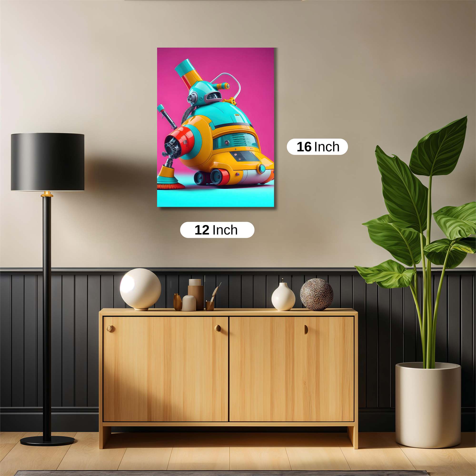 Robot Whimsy Safe Wall Magnetic / M