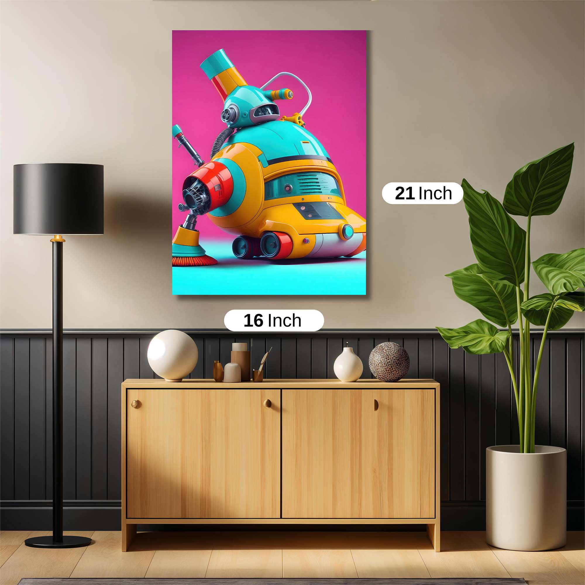 Robot Whimsy Safe Wall Magnetic / M