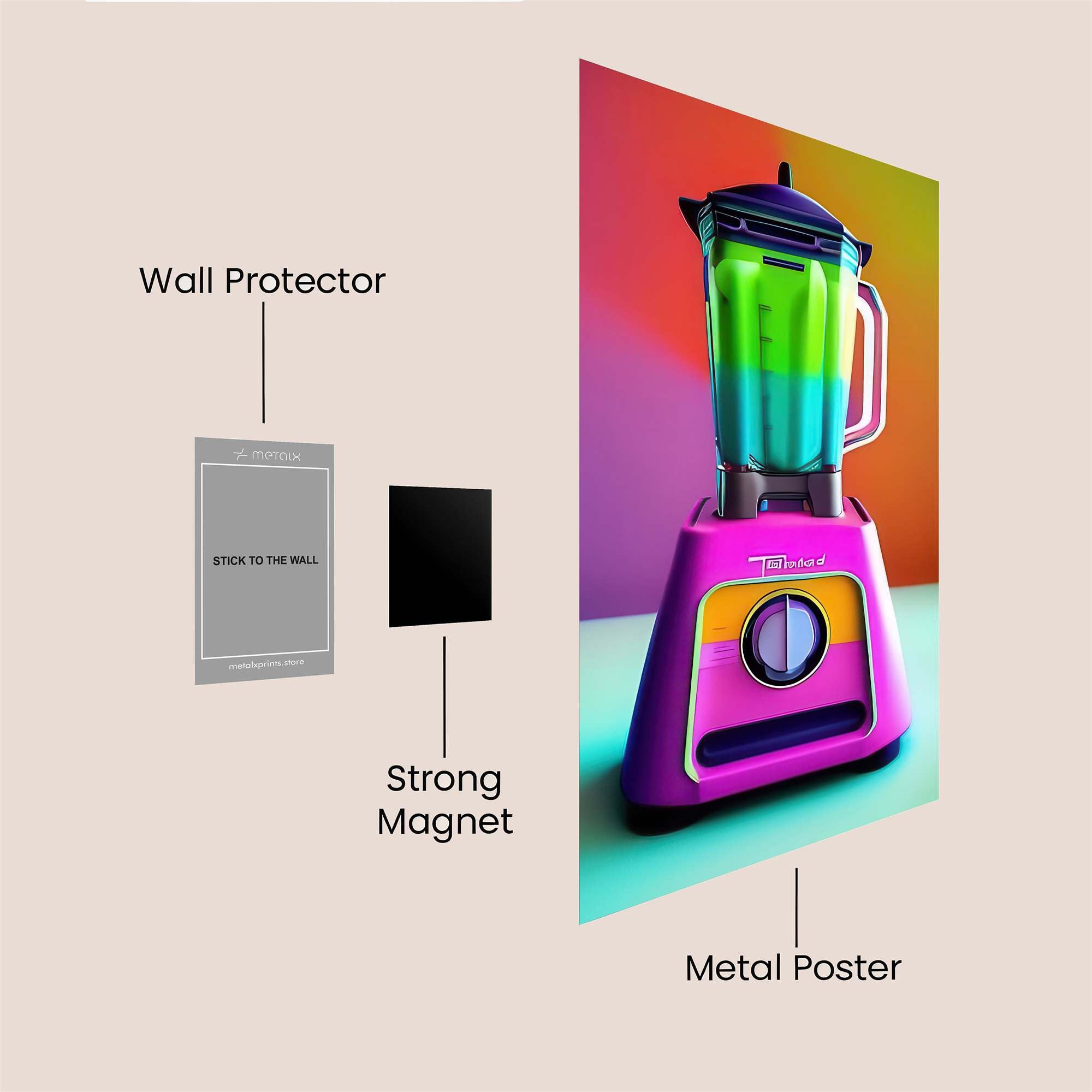 Blender Bliss Safe Wall Magnetic / M