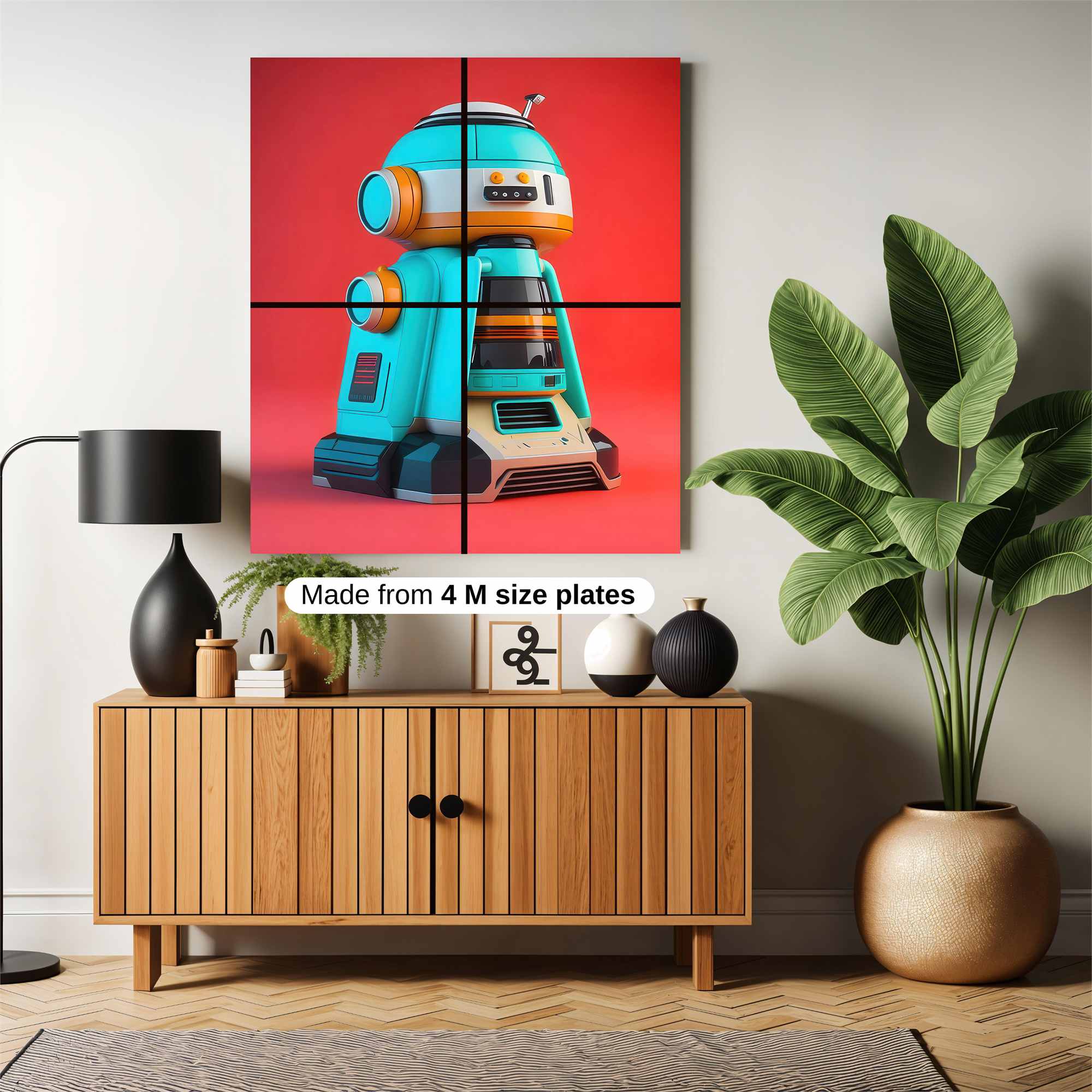 Robot Whimsy Safe Wall Magnetic / M
