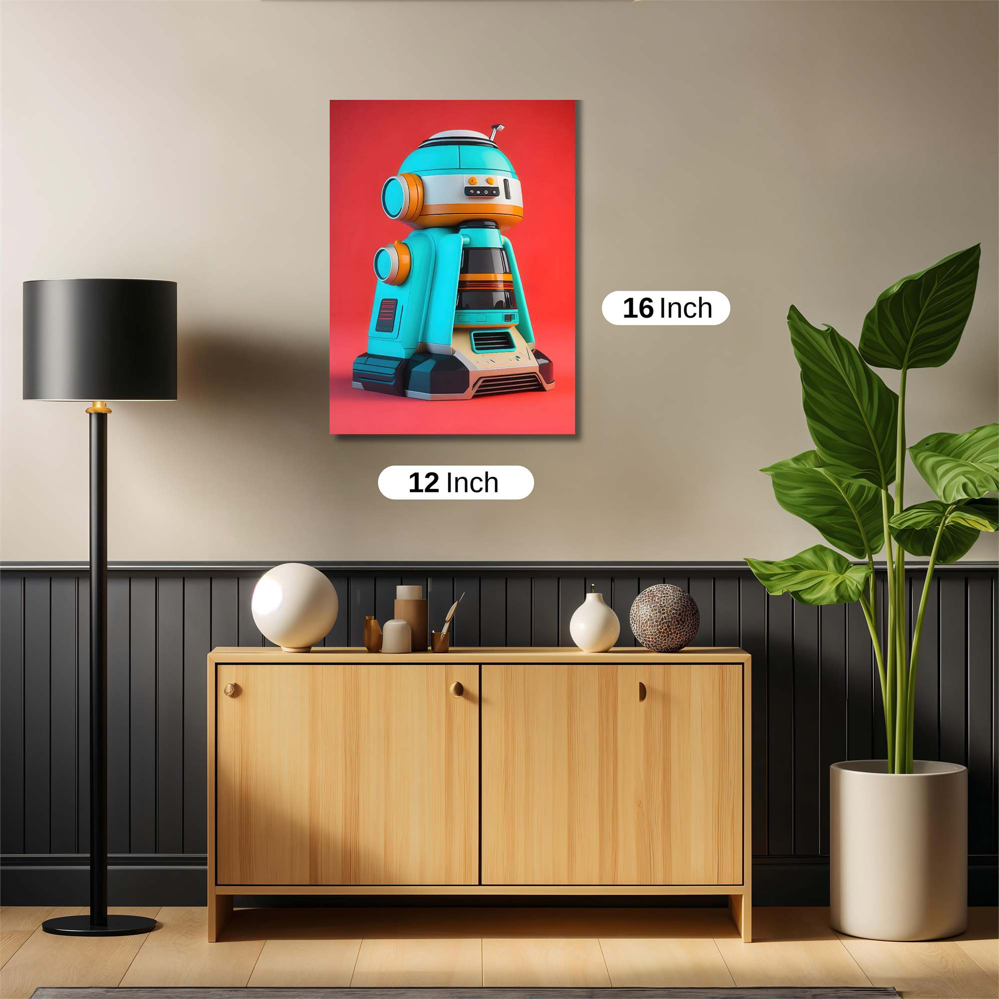 Robot Whimsy Safe Wall Magnetic / M