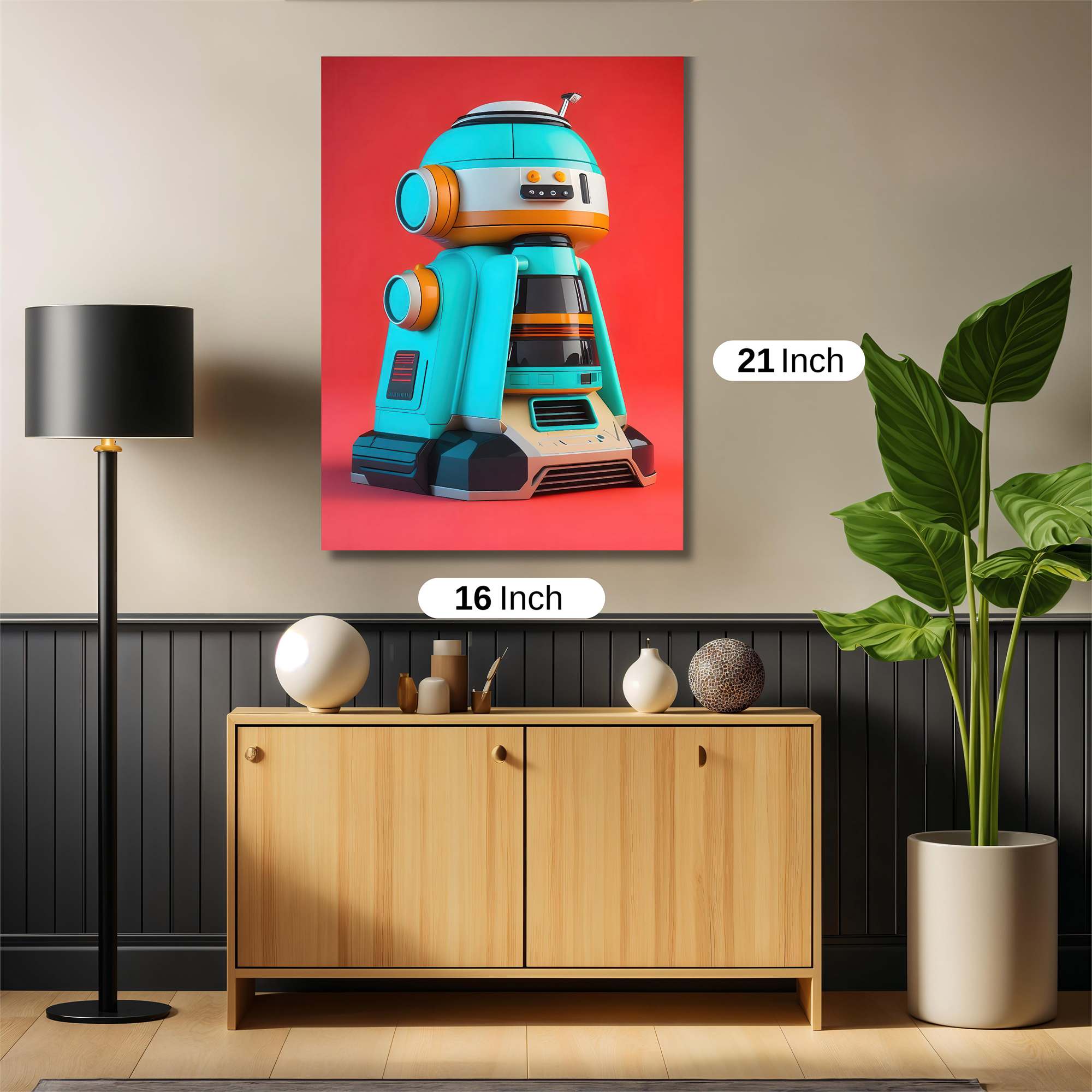 Robot Whimsy Safe Wall Magnetic / M