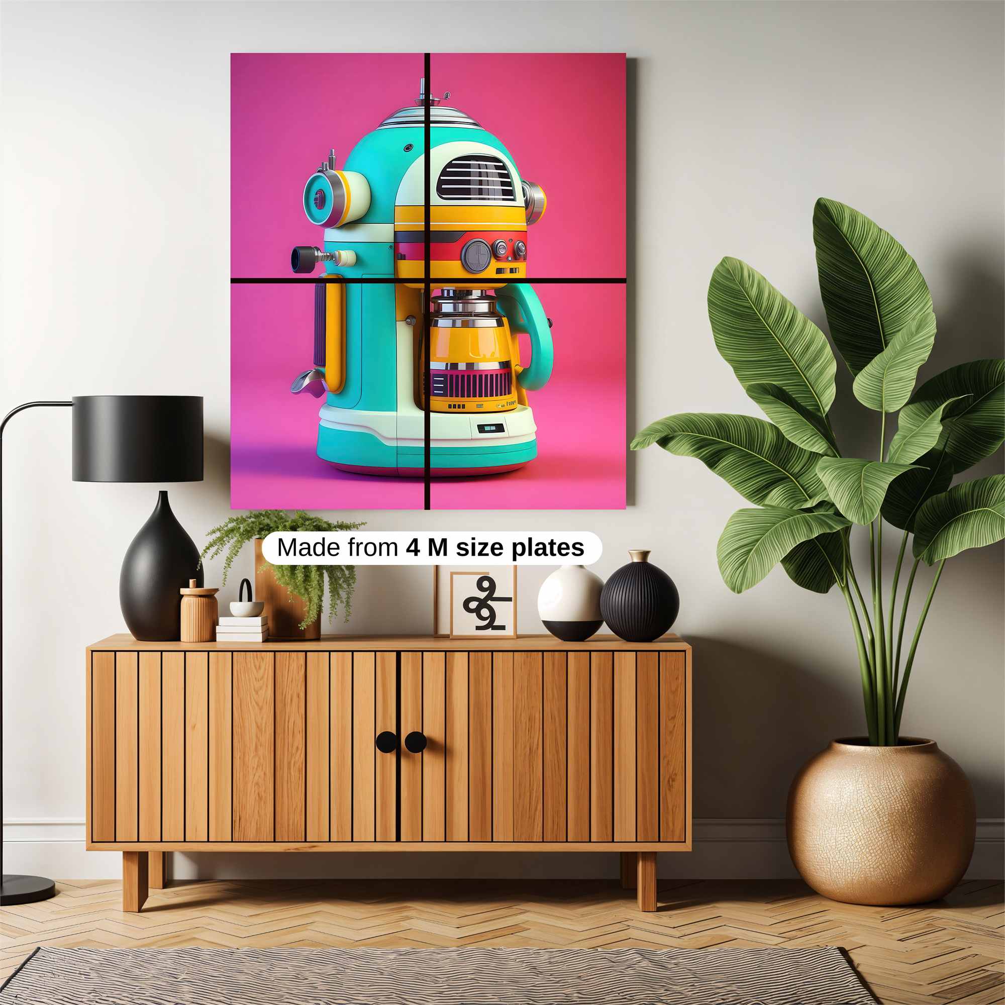 Retro Whimsy Safe Wall Magnetic / M