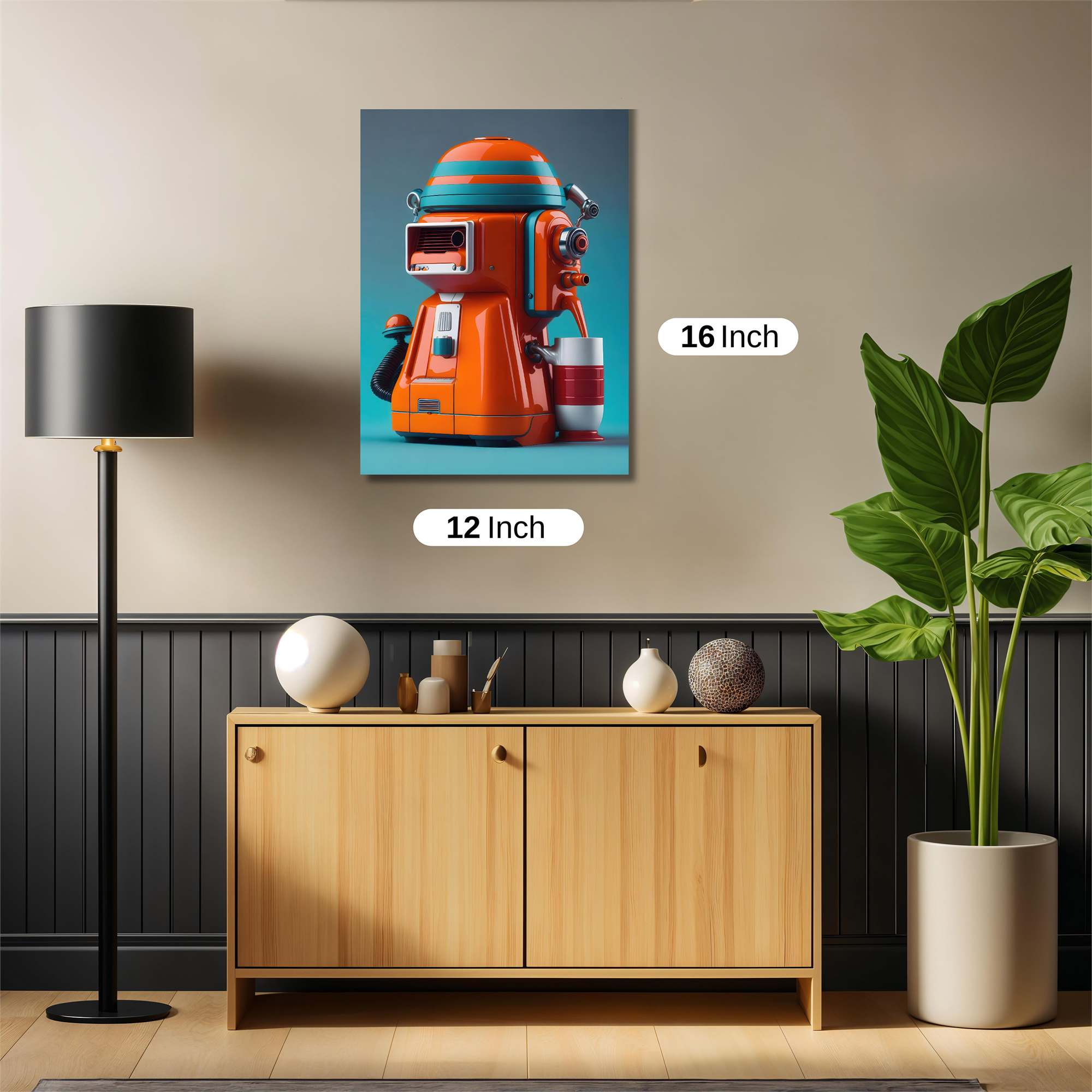 Robot Whimsy Safe Wall Magnetic / M