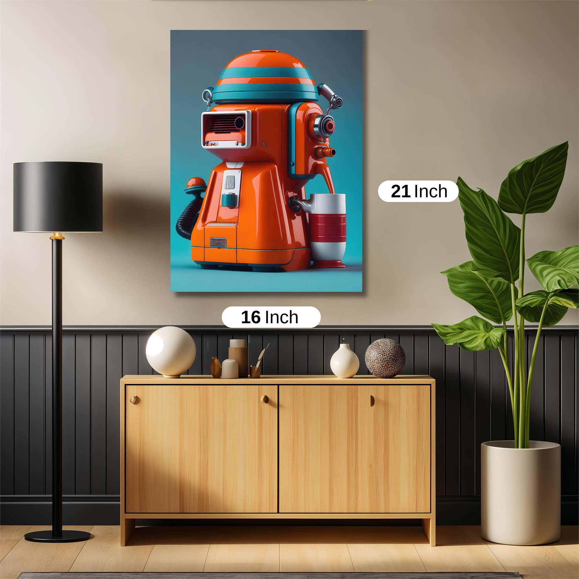 Robot Whimsy Safe Wall Magnetic / M