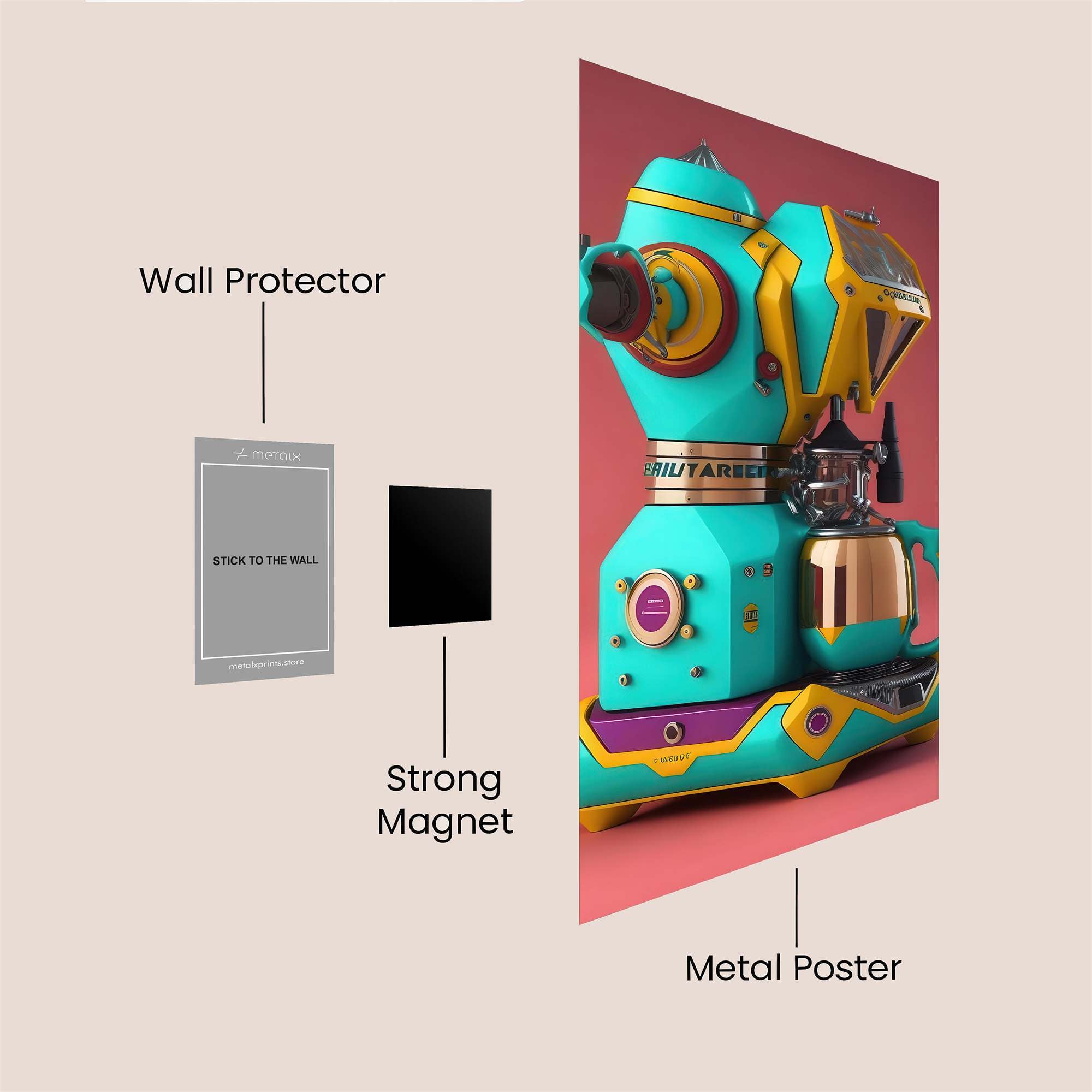 RetroFuturist Safe Wall Magnetic / M