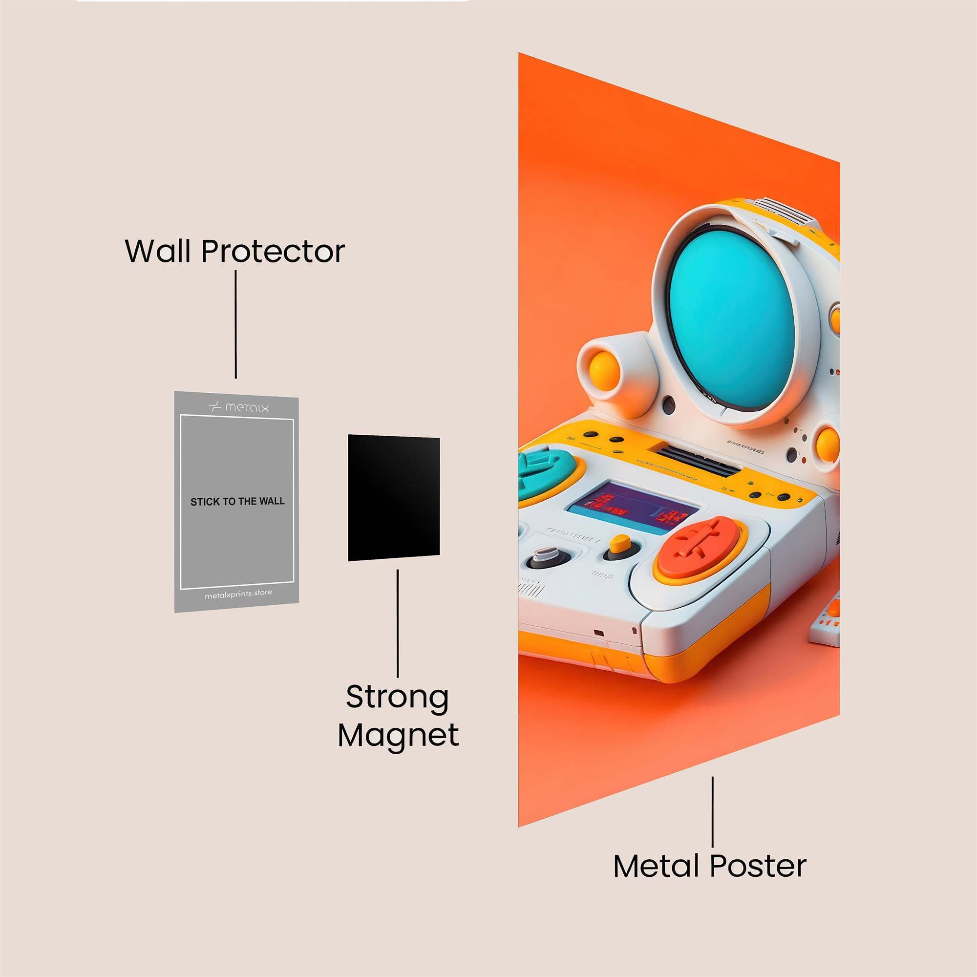 Retro Delight Safe Wall Magnetic / M