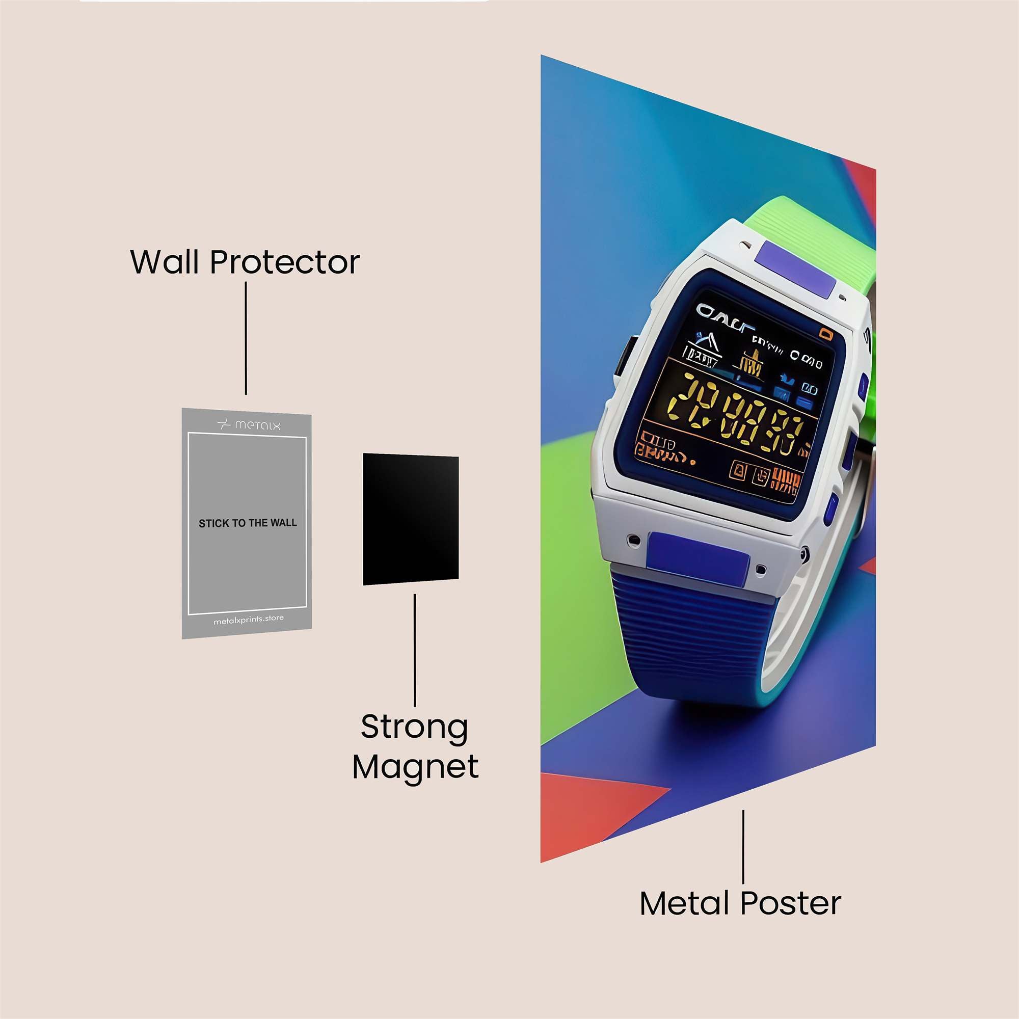 Casio Vibrant Safe Wall Magnetic / M