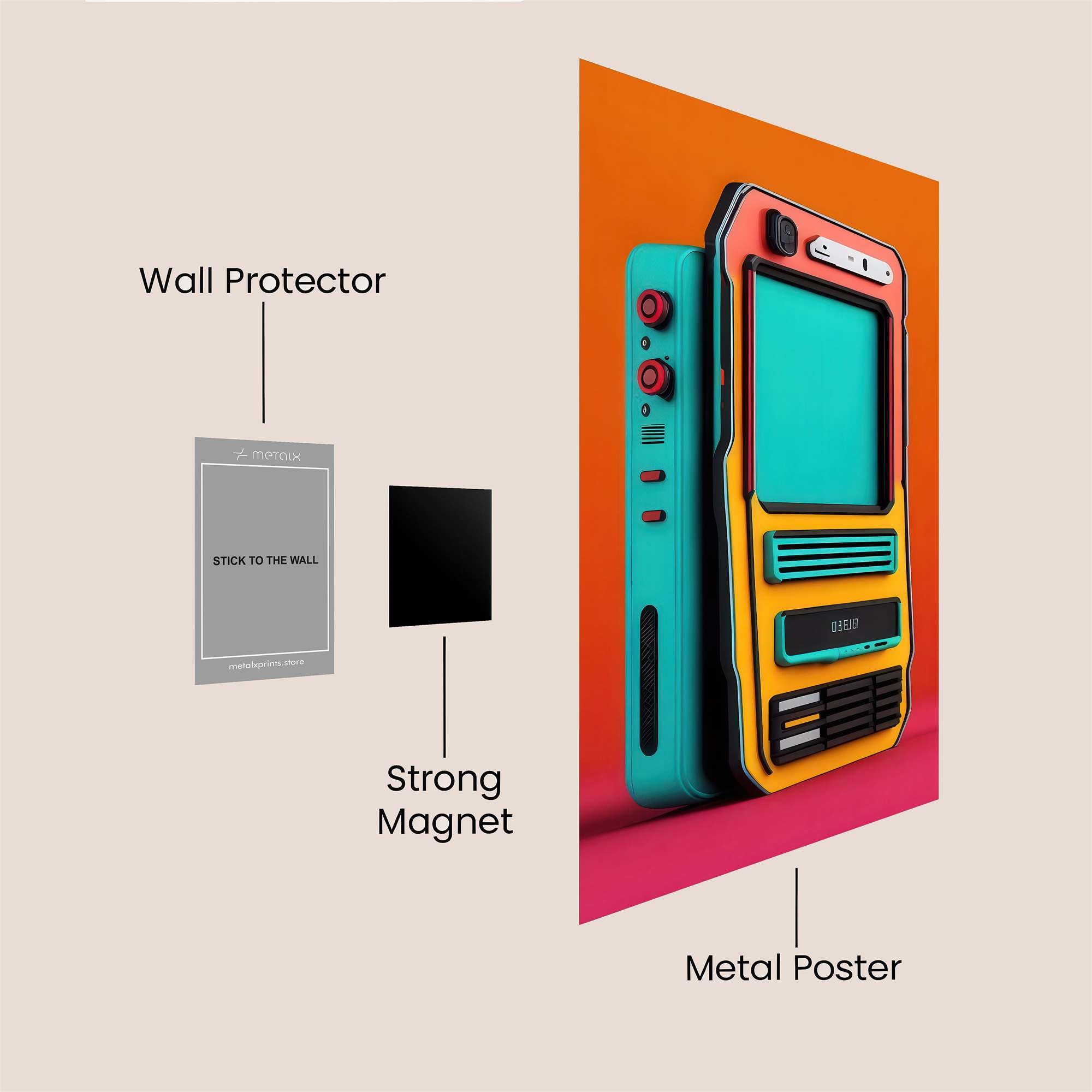 Retro Dream Safe Wall Magnetic / M