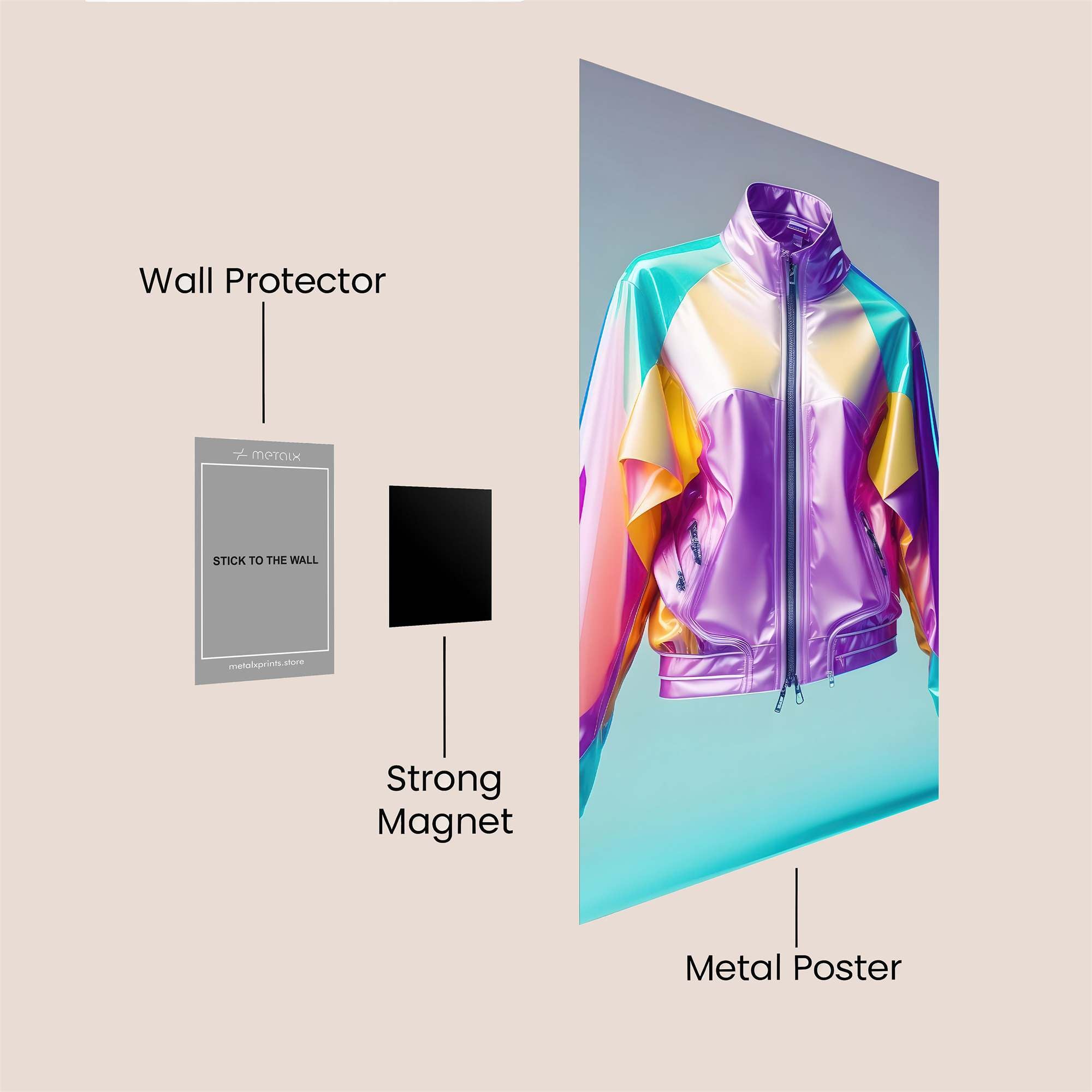 Rainbow Radiance Safe Wall Magnetic / M