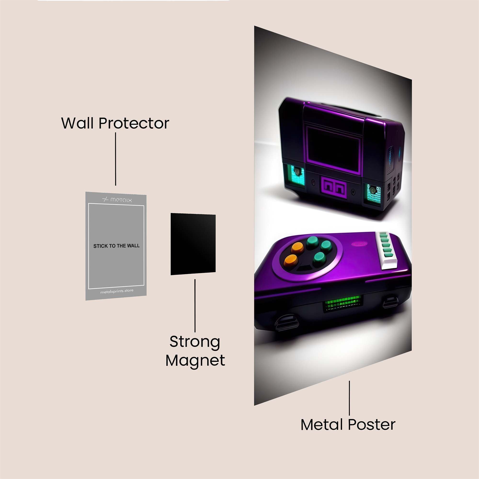 VirtualGleam Safe Wall Magnetic / M