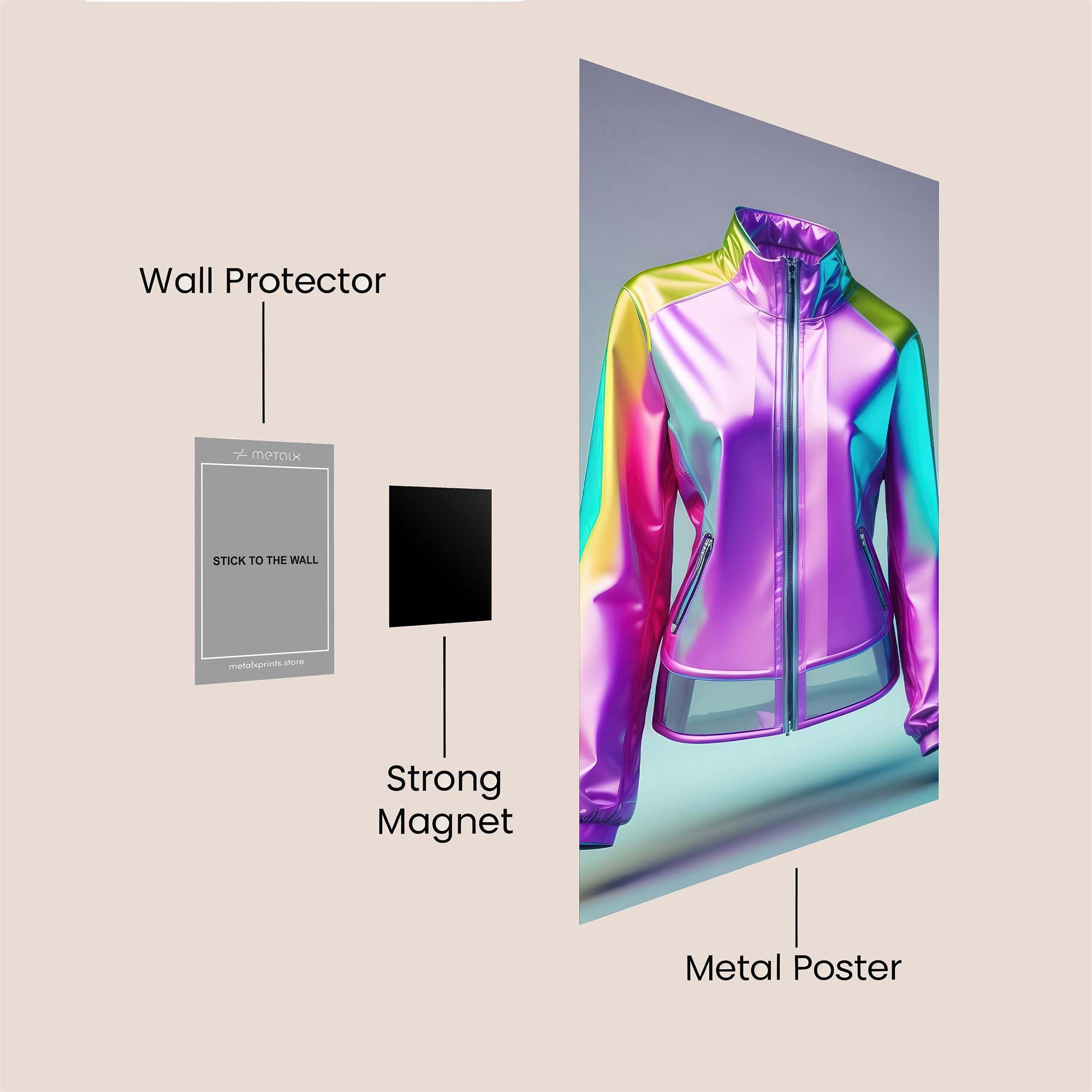 Rainbow Radiance Safe Wall Magnetic / M