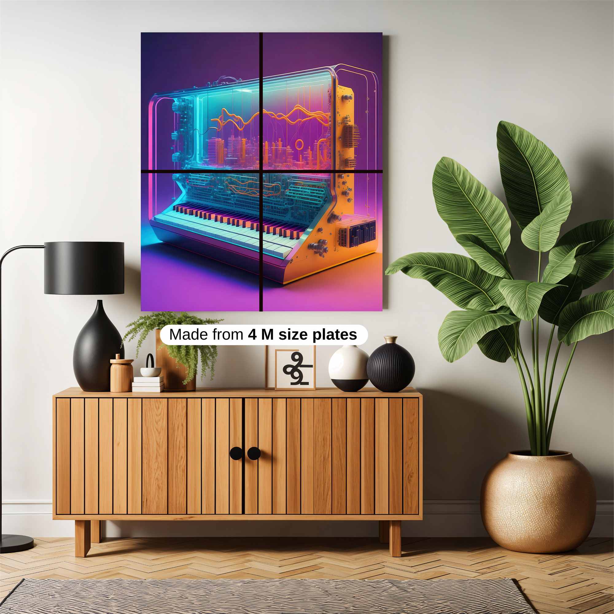 Synthwave Dream Safe Wall Magnetic / M
