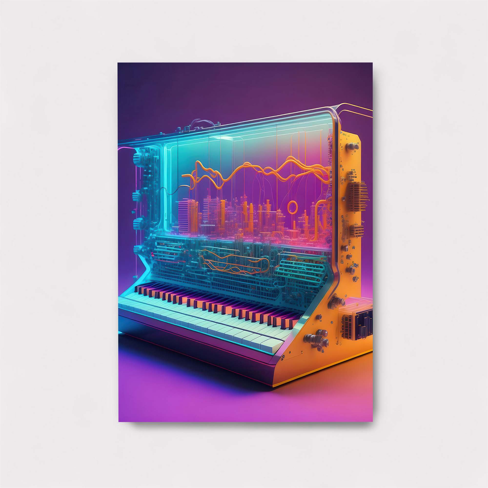 Synthwave Dream Safe Wall Magnetic / M
