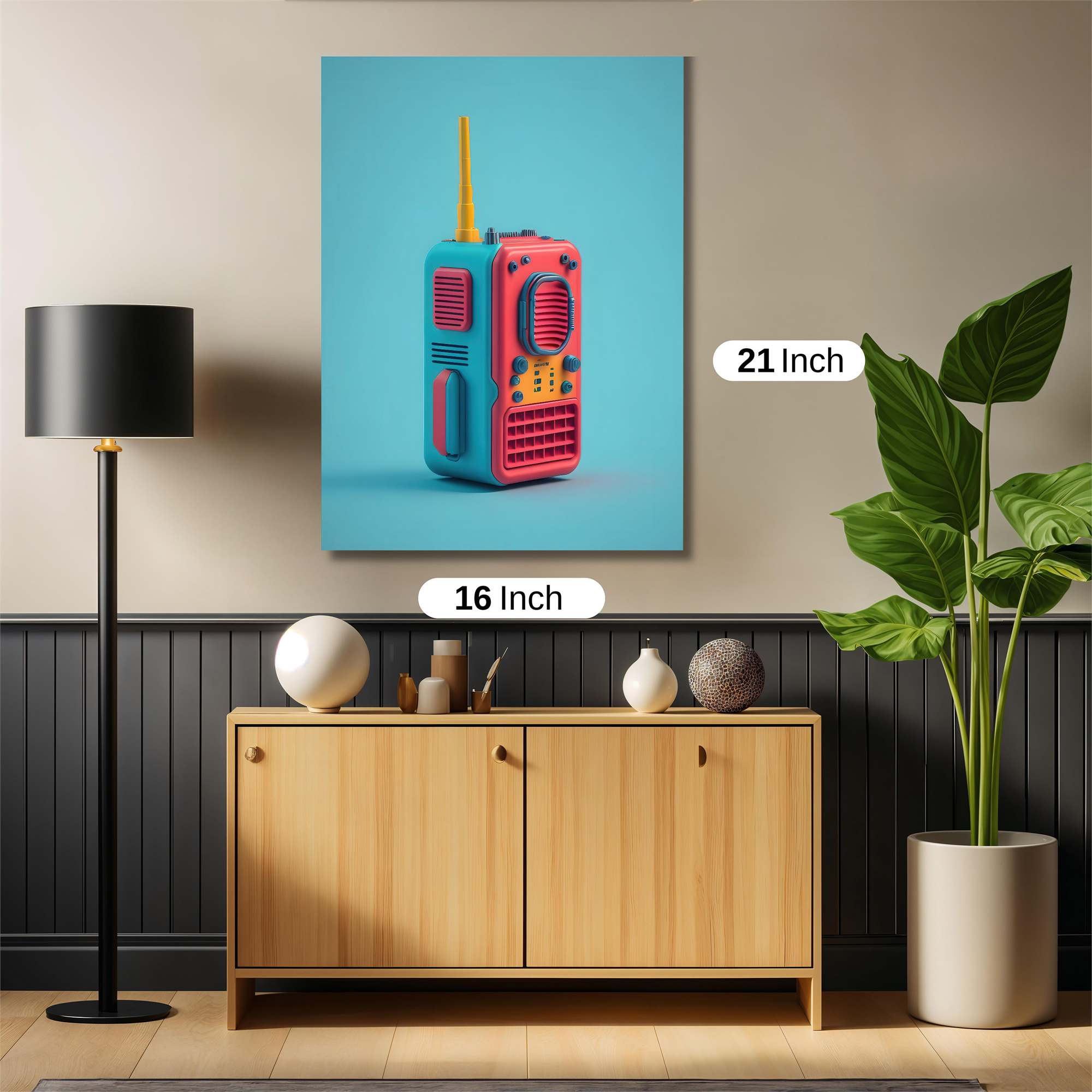 Walkie Funky Safe Wall Magnetic / M