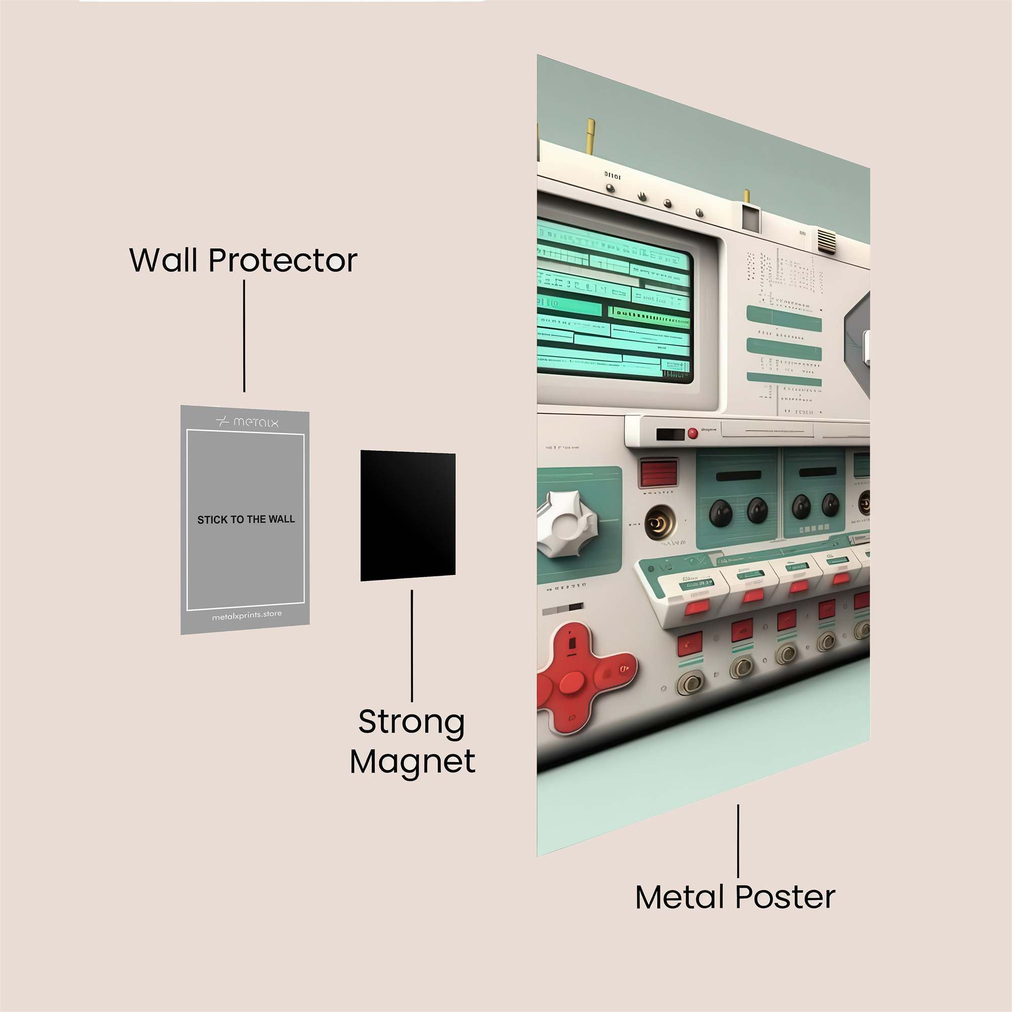 Console Whimsy Safe Wall Magnetic / M