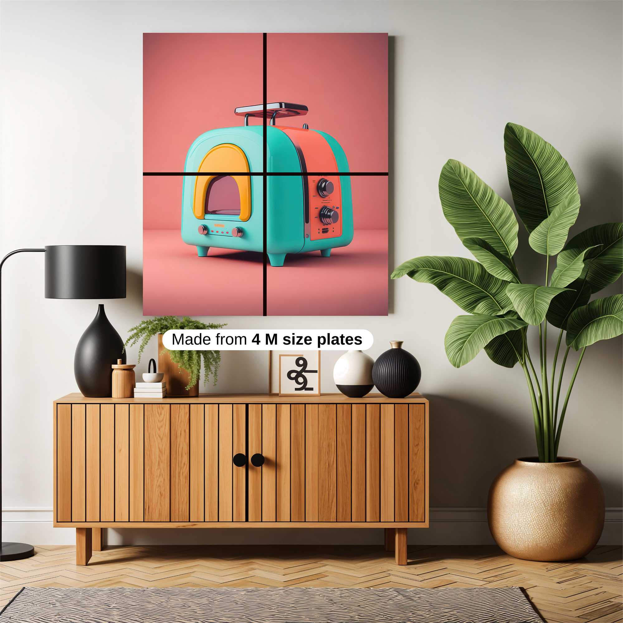 Toaster Whimsy Safe Wall Magnetic / M