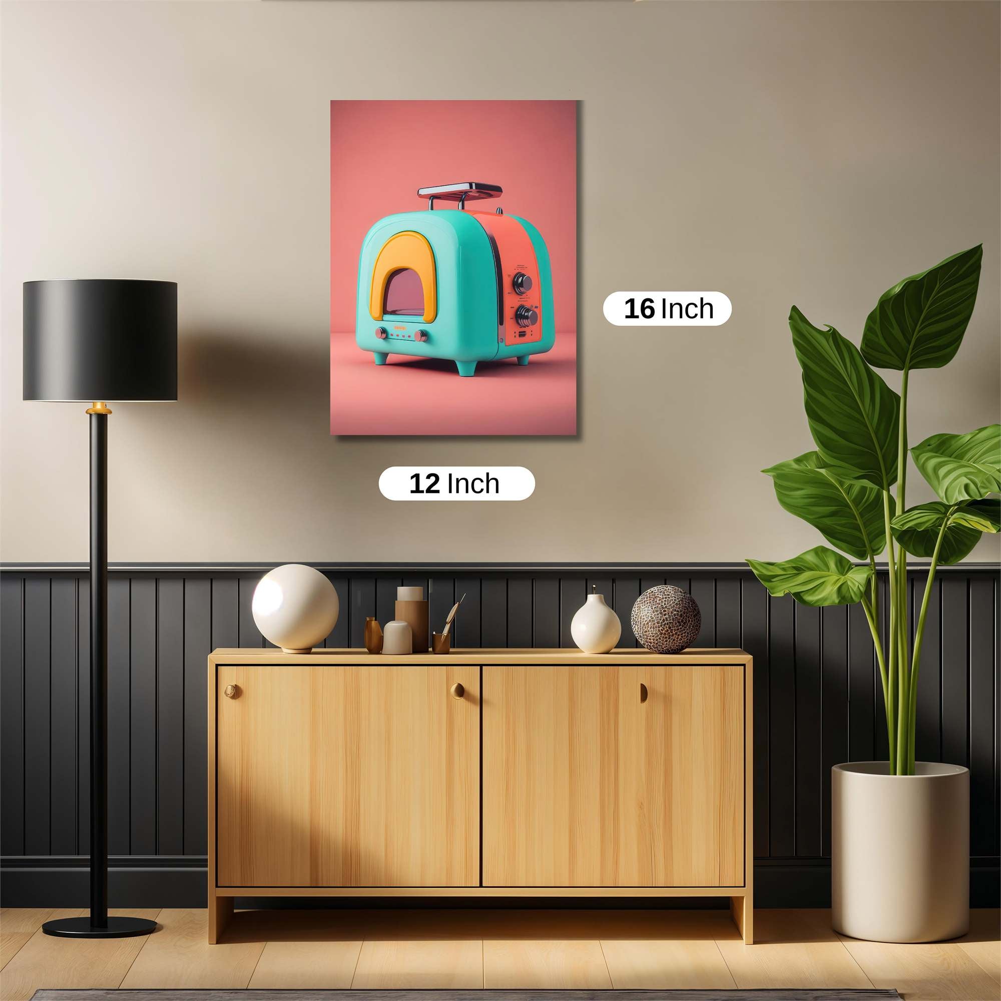 Toaster Whimsy Safe Wall Magnetic / M