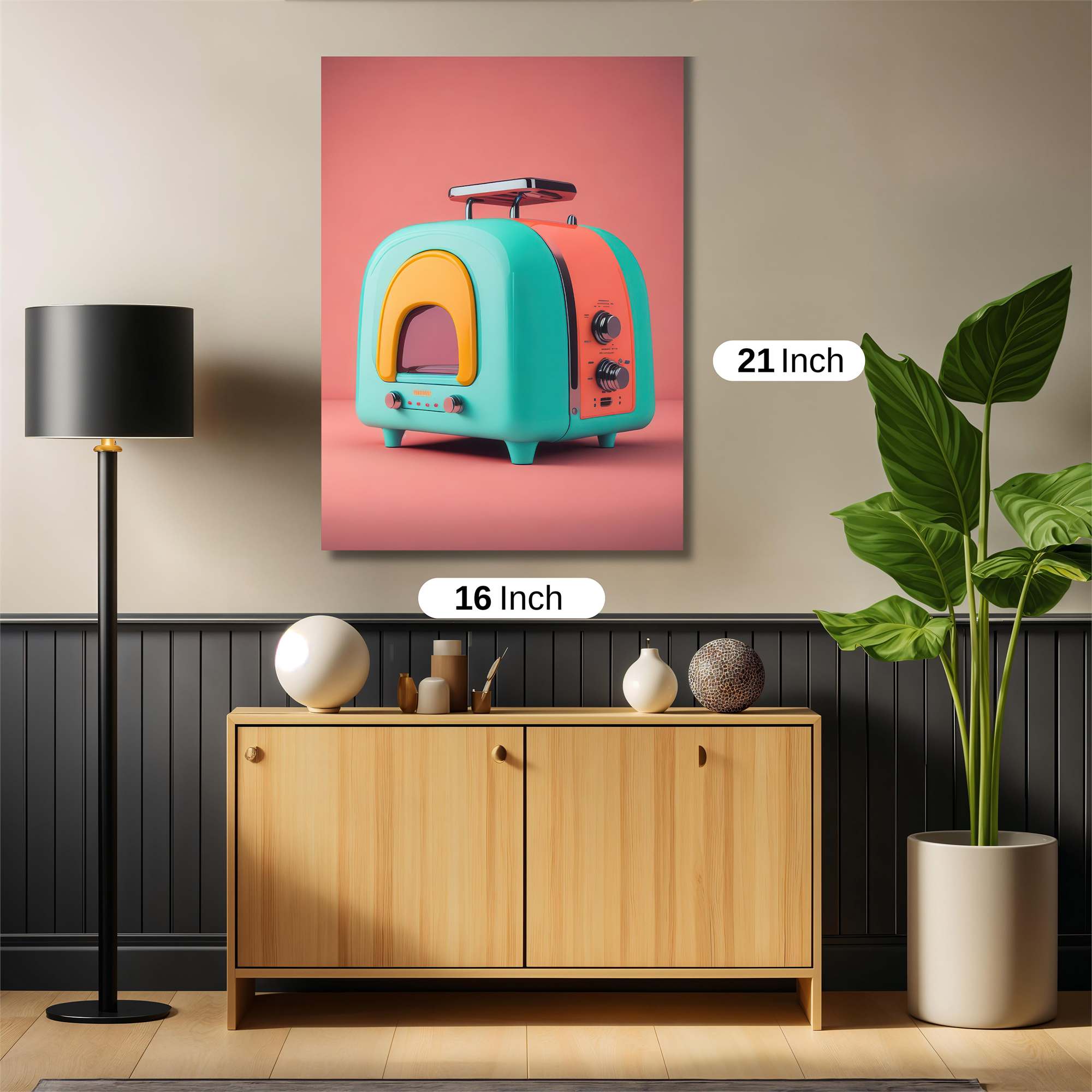 Toaster Whimsy Safe Wall Magnetic / M
