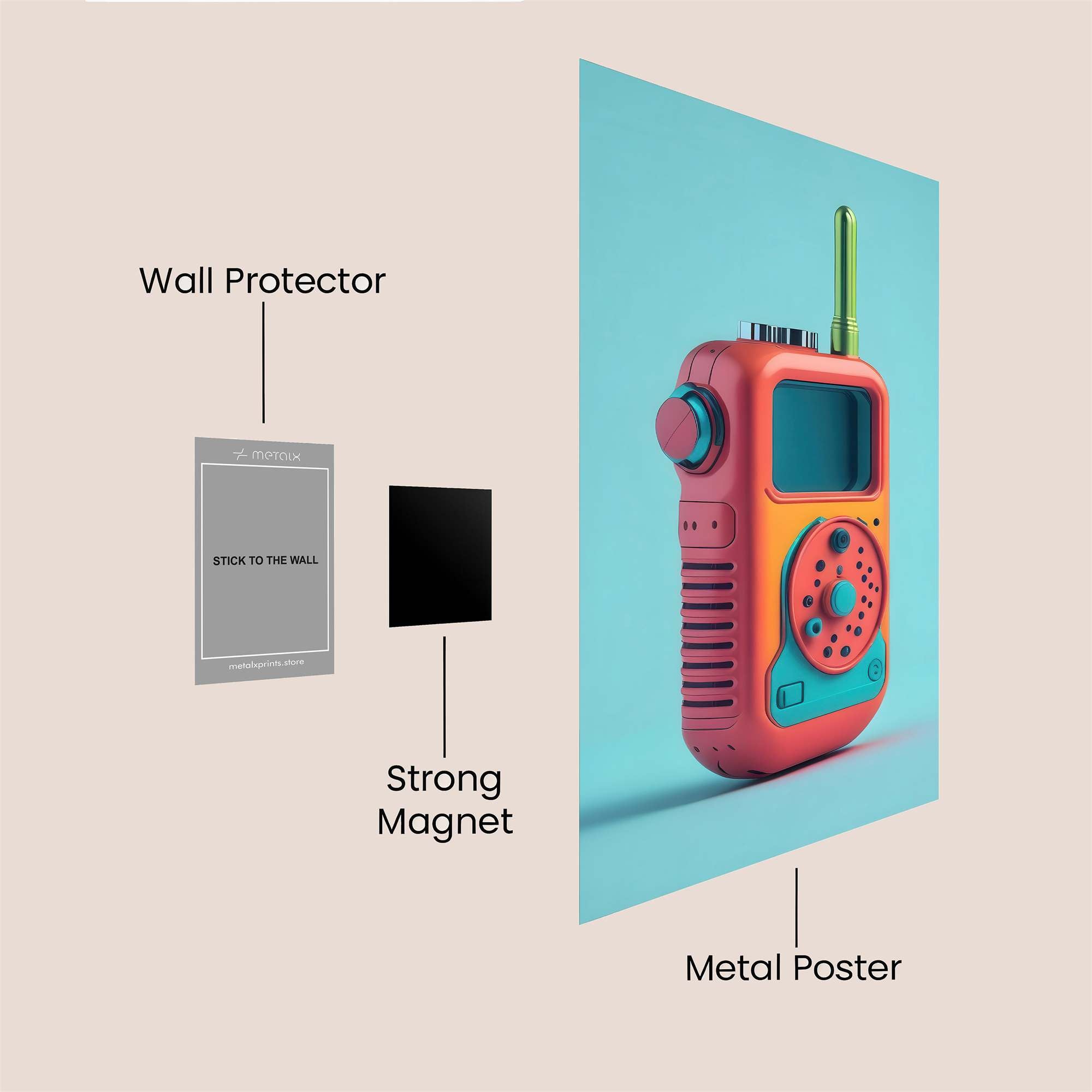 Walkie Funky Safe Wall Magnetic / M